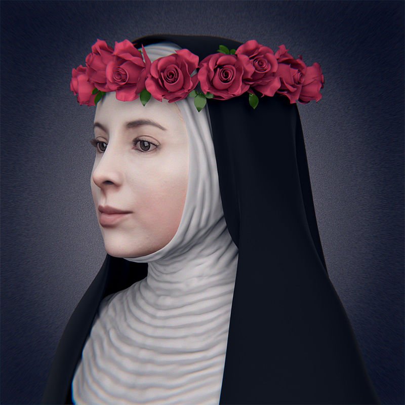 Reconstrucción facial de Santa Rosa de Lima, realizado por el Equipo Brasileño de Antropología Forense y Odontología Legal (Ebrafol).| Fuente: Wikipedia Reconstrucción facial de Santa Rosa de Lima, realizado por el Equipo Brasileño de Antropología Forense y Odontología Legal (Ebrafol).| Fuente: Wikipedia