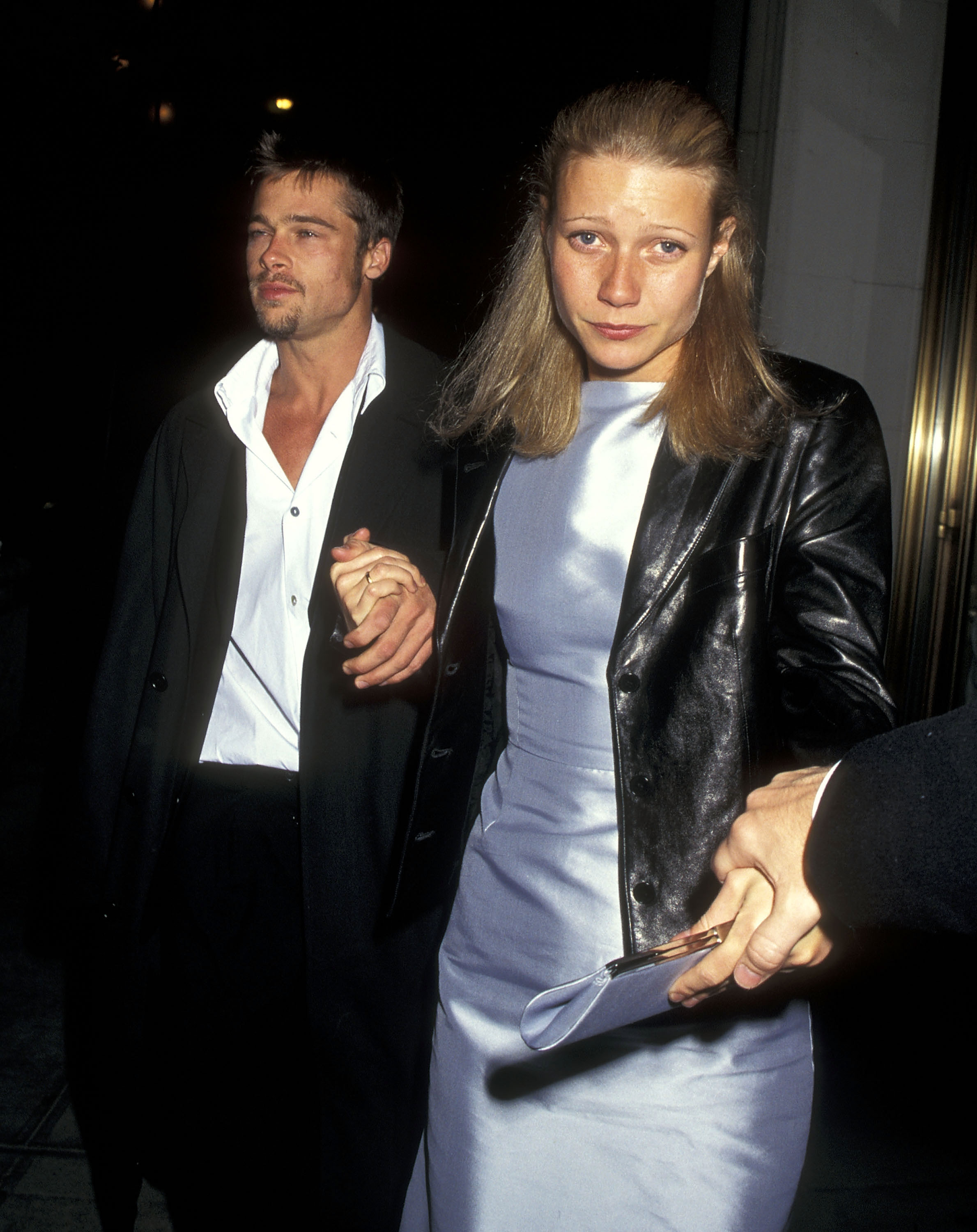 Brad Pitt and Gwyneth Paltrow at the "Hamlet" Broadway Play Opening Night Performance on May 2, 1995, in New York City | Source: Getty Images