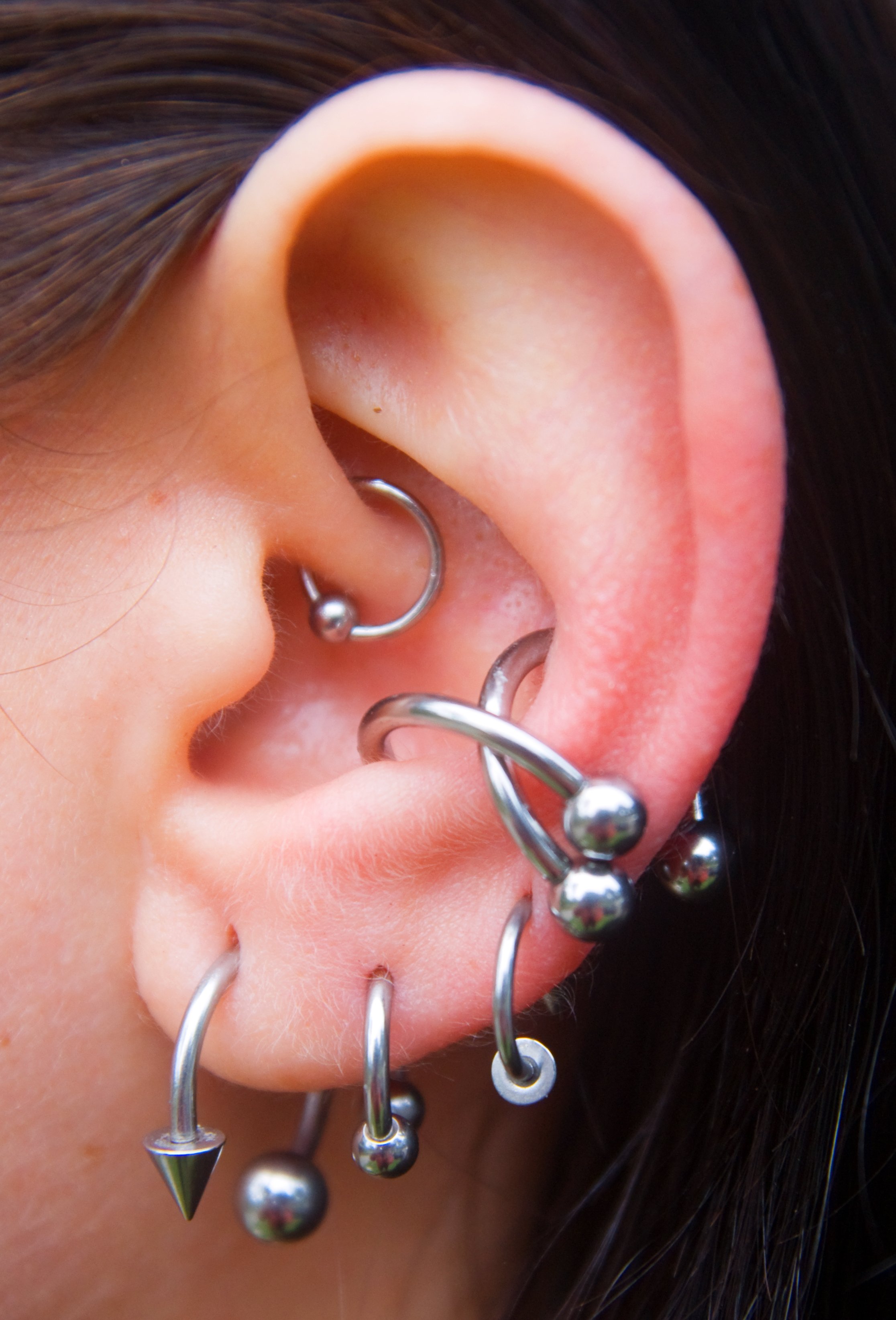Rook piercing. | Source: Getty Images