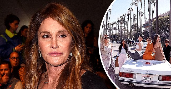 Caitlyn Jenner on June 10, 2016 in Los Angeles, California and the KarJenner family in a March 2020 Instagram post shared by Kris Jenner | Photo: Getty Images - Instagram.com/krisjenner