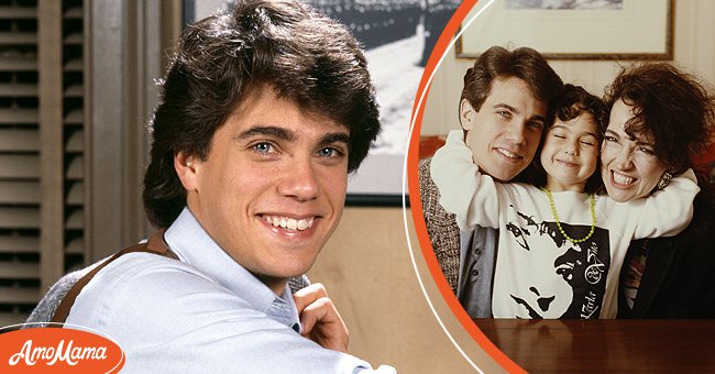 Roddy Benson in a promotional photo for sitcom "Tough Cookies" on January 30, 1986. [Left] | Actor Robby Benson, with his wife, actress Karla DeVito, and their daughter, Lyric, London, 1989.  [Right] | Photo: Getty Images