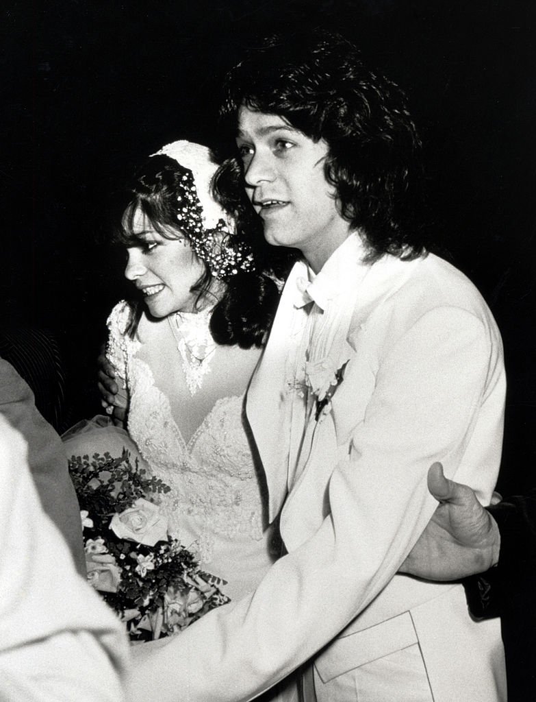 Valerie Bertinelli and Eddie Van Halen at the St. Paul's Catholic Church in Westwood, California | Source: Getty Images