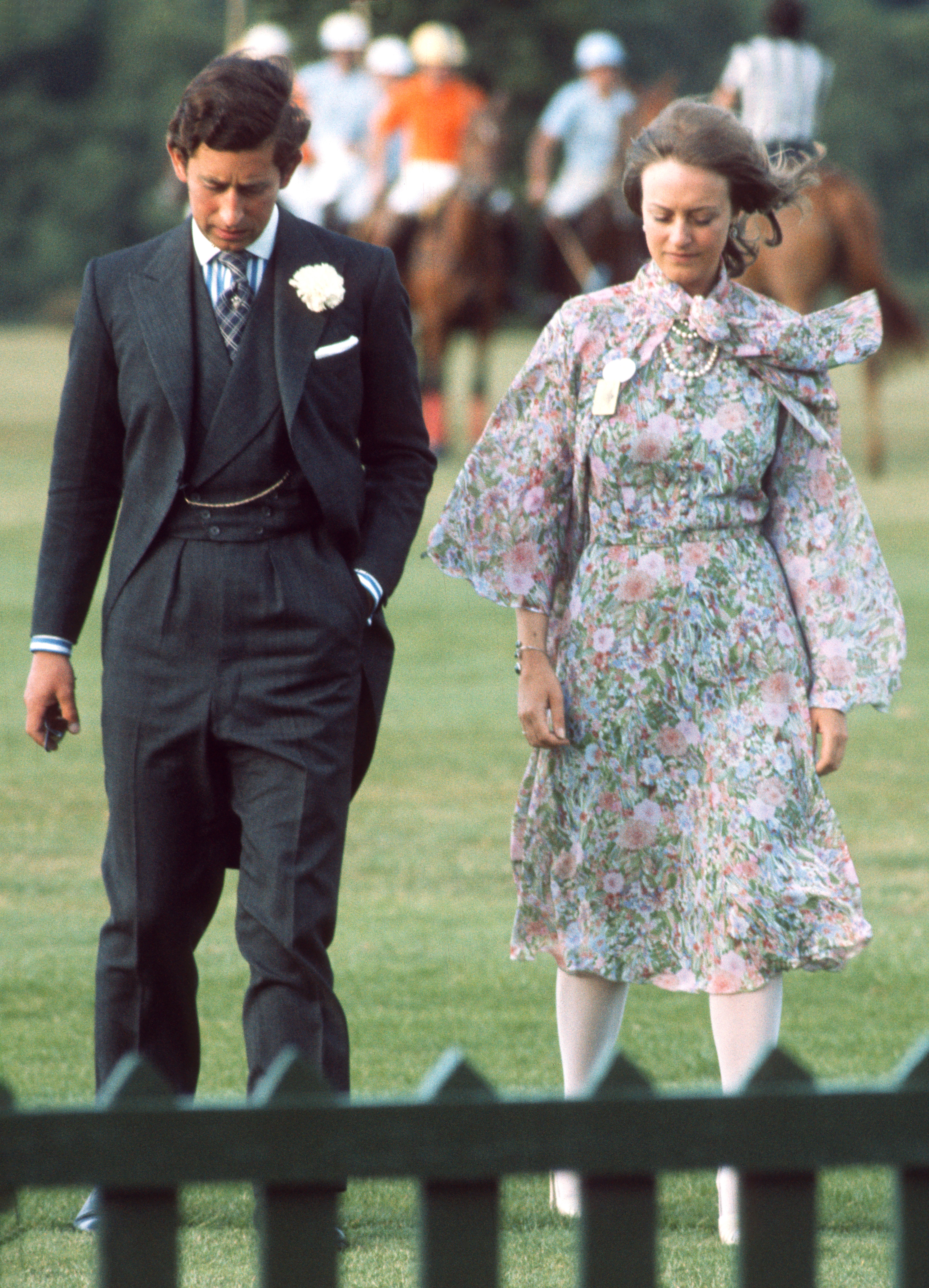 King Charles III and his girlfriend Caroline Longman at Windsor Great Park in 1979 in Windsor, United Kingdom. | Source: Getty Images