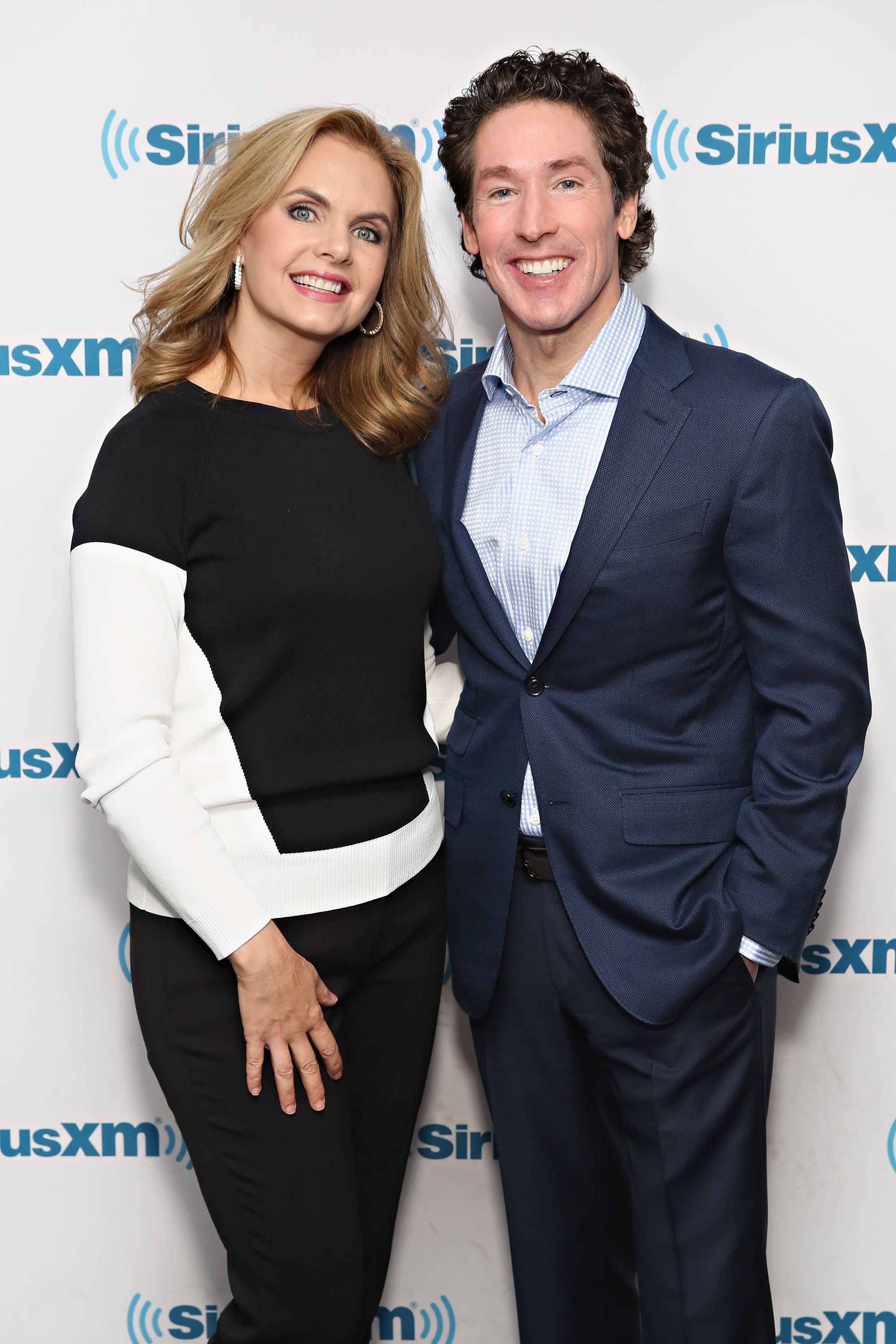 Victoria and Joel Osteen at SiriusXM Studios in 2016 in New York City | Source: Getty Images