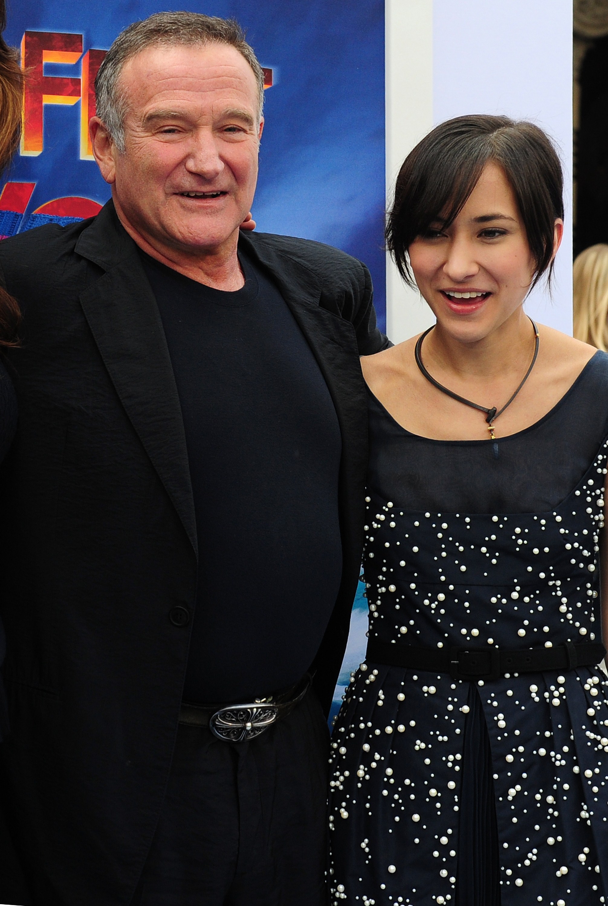 Robin and Zelda Williams at the world premiere of the movie "Happy Feet Two," 2011 | Source: Getty Images