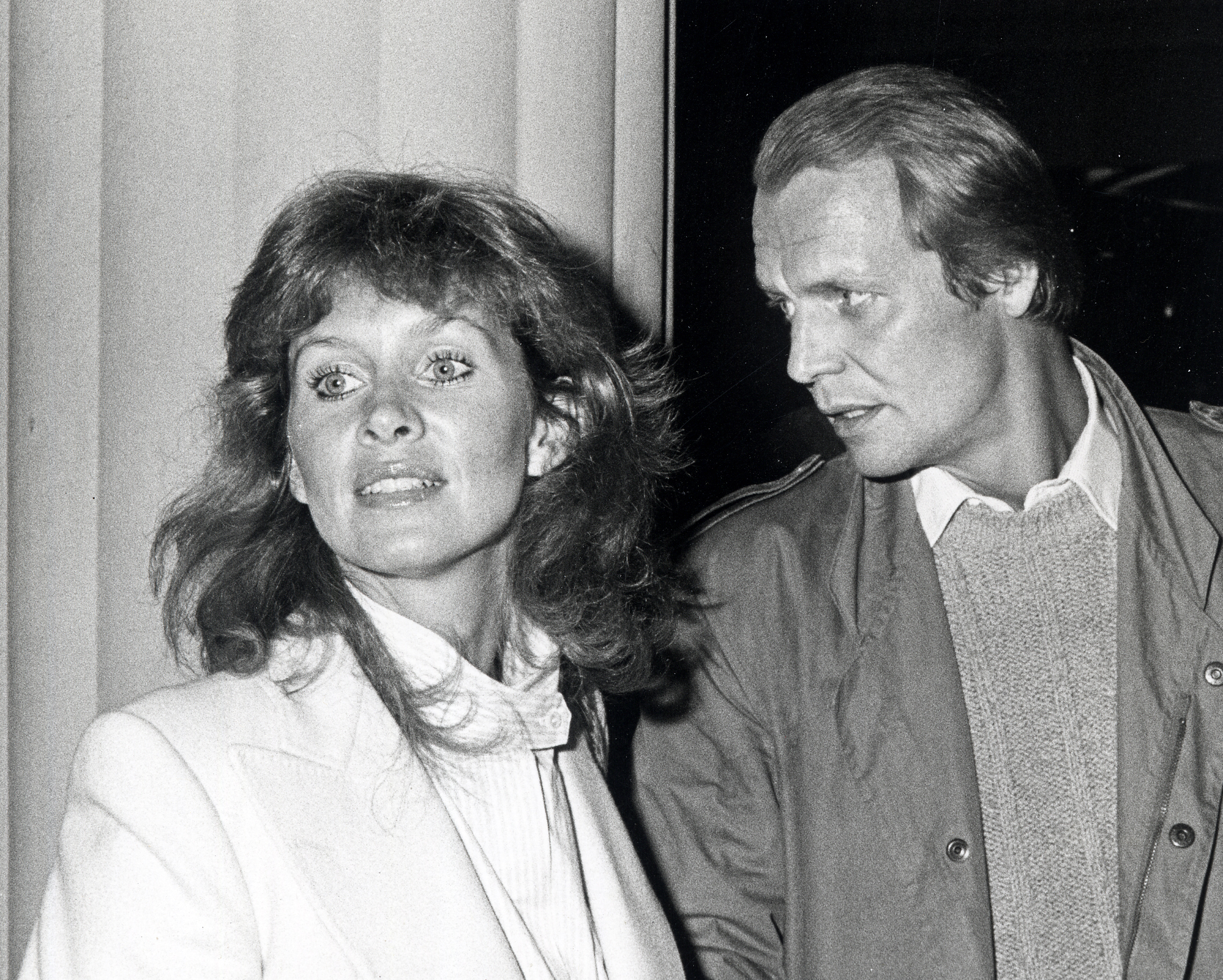 David Soul and Patty Sherman on April 19, 1983 at the Wilshire Theater in Beverly Hills, California Source: Getty Images