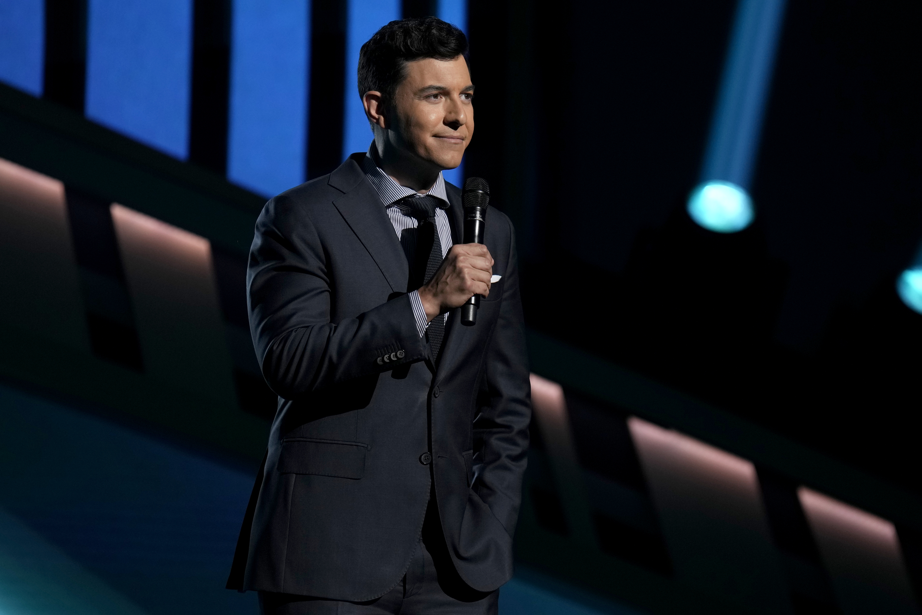 Tom Llamas on NBC News2023 NBCUniversal Upfront in New York City on Monday, May 15, 2023 | Source: Getty Images