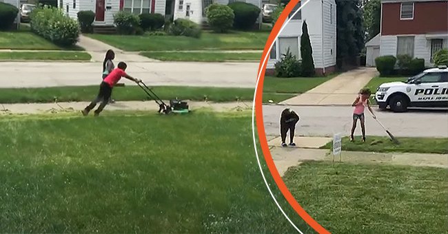 Neighbor calls Police on a 12-year-old boy who mistakenly mowed their lawn. | Photo: youtube.com/CBS Evening News