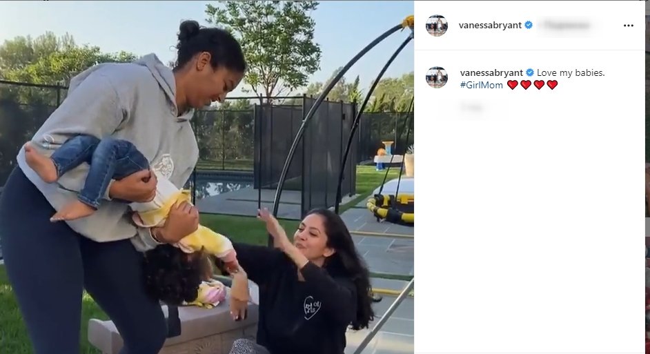 A screenshot of Vanessa Bryant's Instagram page featuring her daughters | Photo: Instagram/vanessabryant