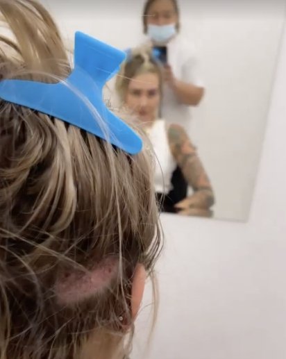 The back of Isabelle Kutxi's head. | Source: instagram.com/isakutxi