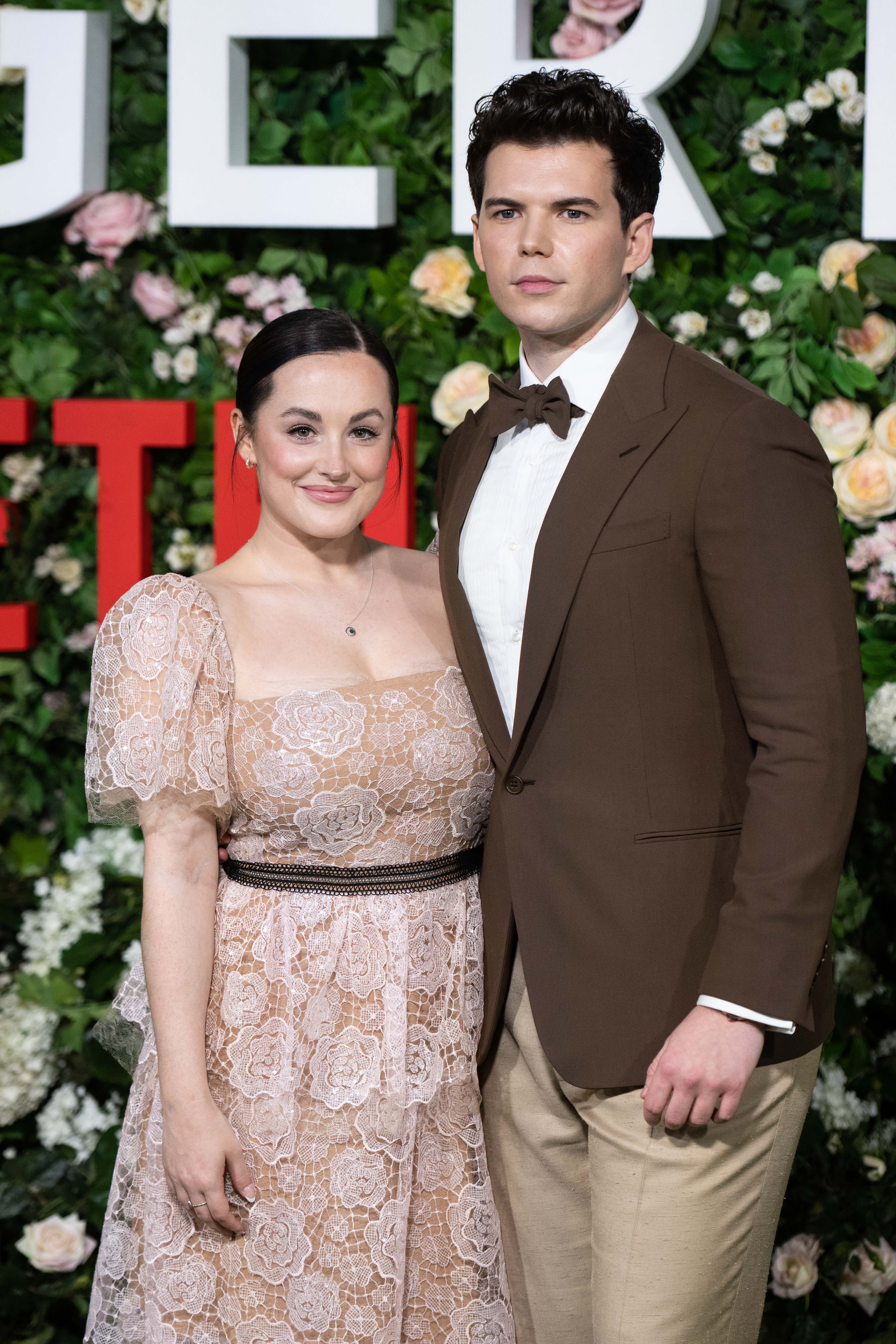Luke Newton and Jade Davies at the "Bridgerton" Series 2 World Premiere on March 22, 2022, in London | Source: Getty Images