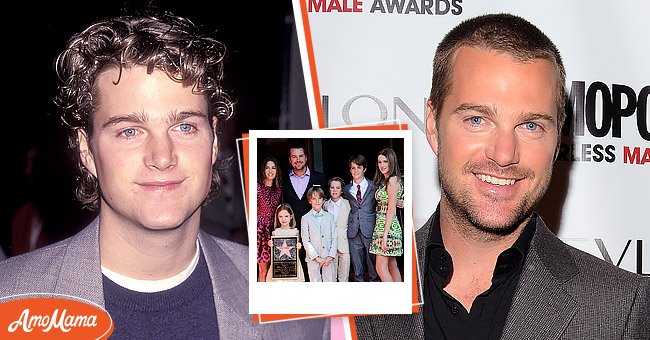 Actor Chris O'Donnell attends the Holllywood Women's Press Club's 53rd Annual Golden Apple Awards on December 12, 1993  [left].  Actor Chris O'Donnell and family at the Chris O'Donnell Star Ceremony On The Hollywood Walk Of Fame on March 5, 2015 [middle], Chris O'Donnell attends Cosmopolitan Magazine's Fun Fearless Males of 2010 at the Mandarin Oriental Hotel on March 1, 2010  [right] | Photo: Getty Images
