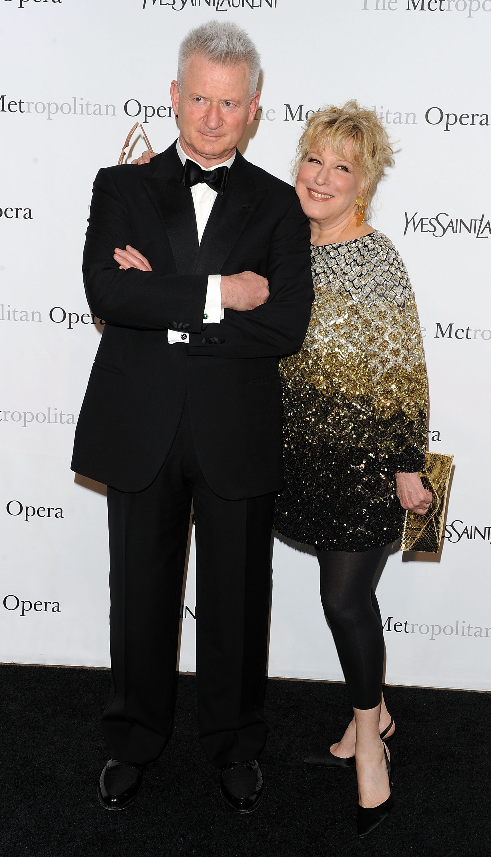 Bette Midler and Martin von Haselberg at The Metropolitan Opera House on April 12, 2010 in New York City. | Source: Getty Images