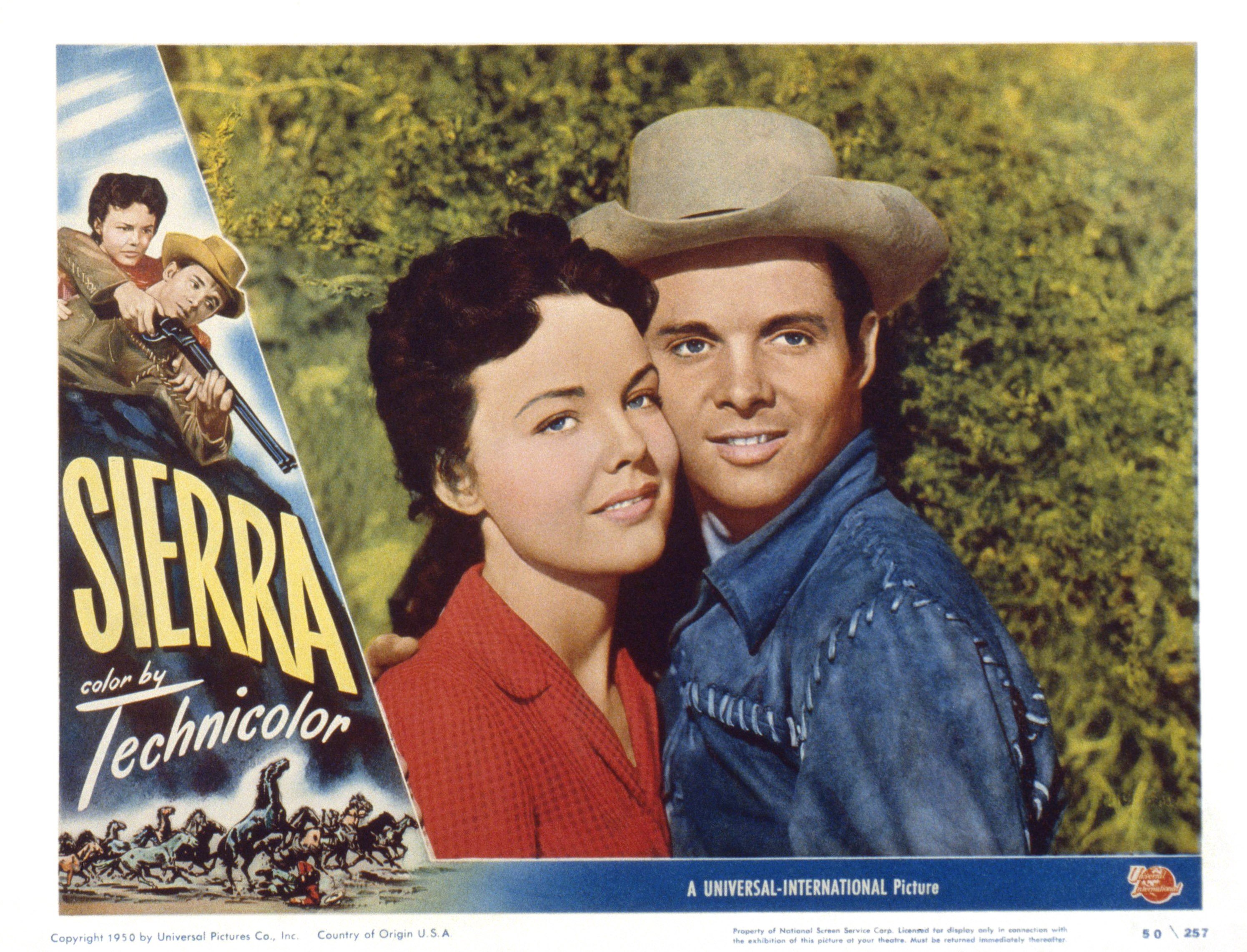 Picture of Wanda Hendrix and Audie Murphy on a US lobbycard, circa 1950 | Source: Getty Images