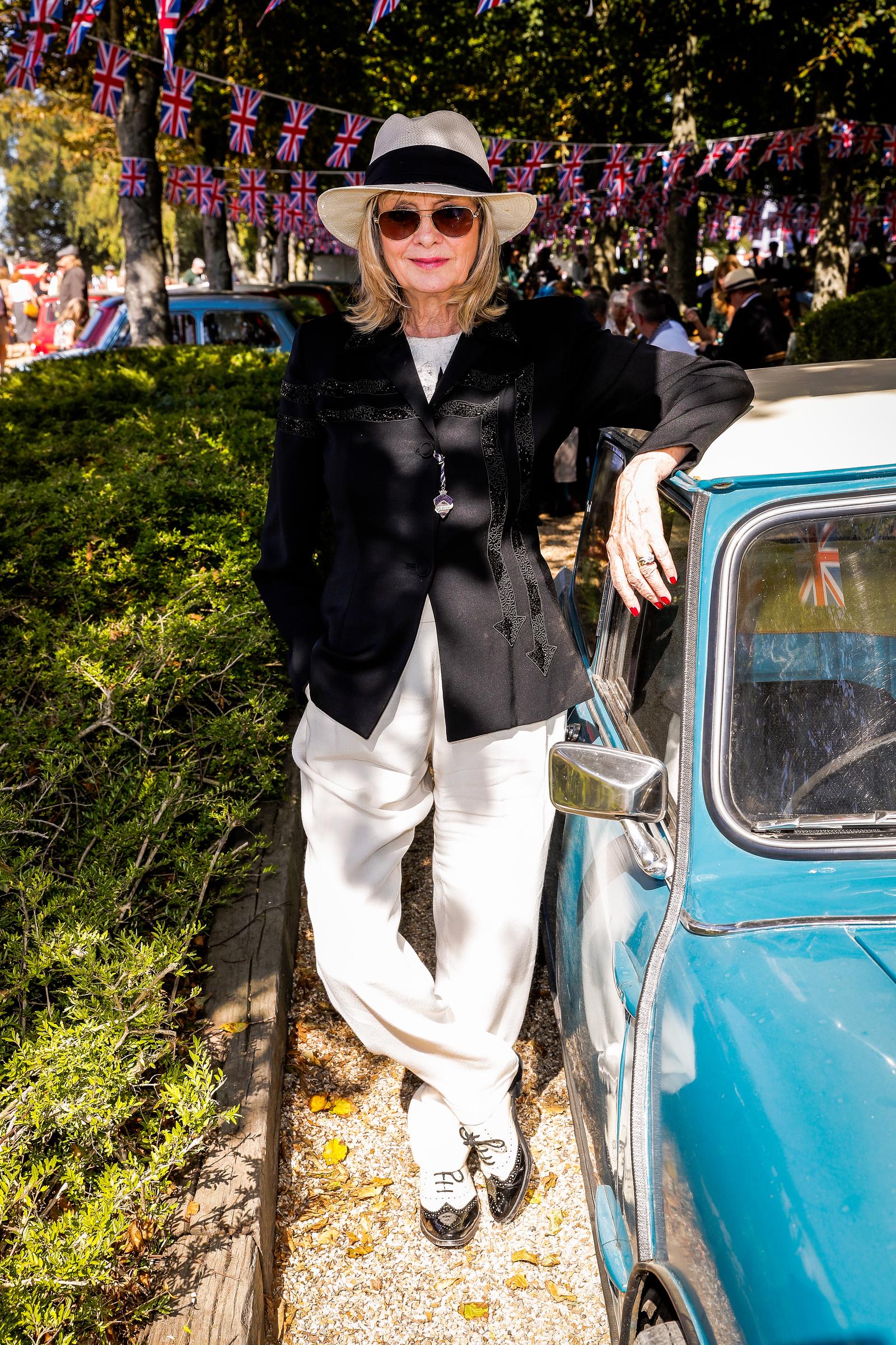 The model on day two of the Goodwood Revival in England on September 14, 2019. | Source: Getty Images