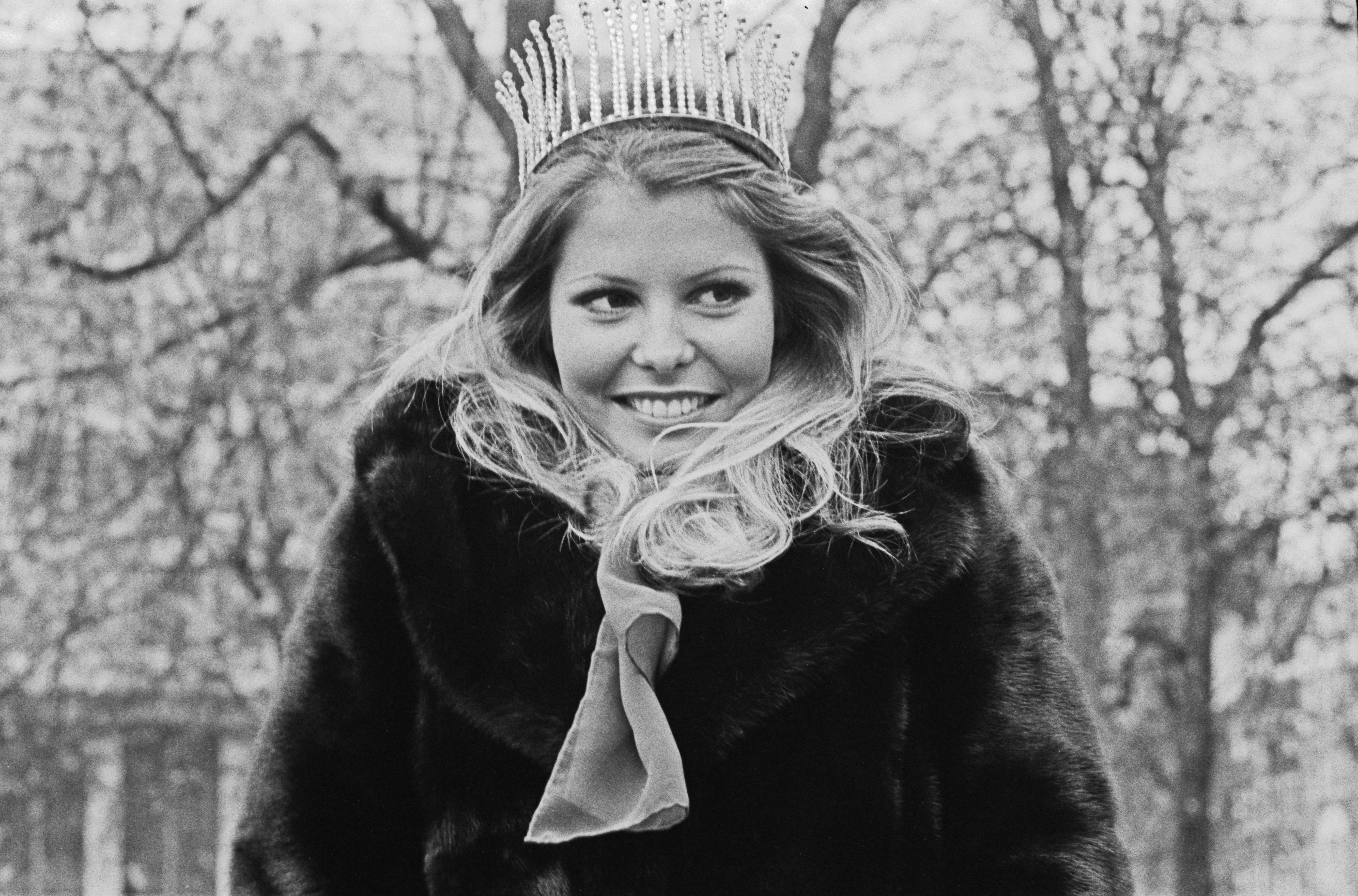 Marjorie Wallace, Miss USA, the day after winning Miss World in London, United Kingdom, on November 24, 1973. | Source: Getty Images