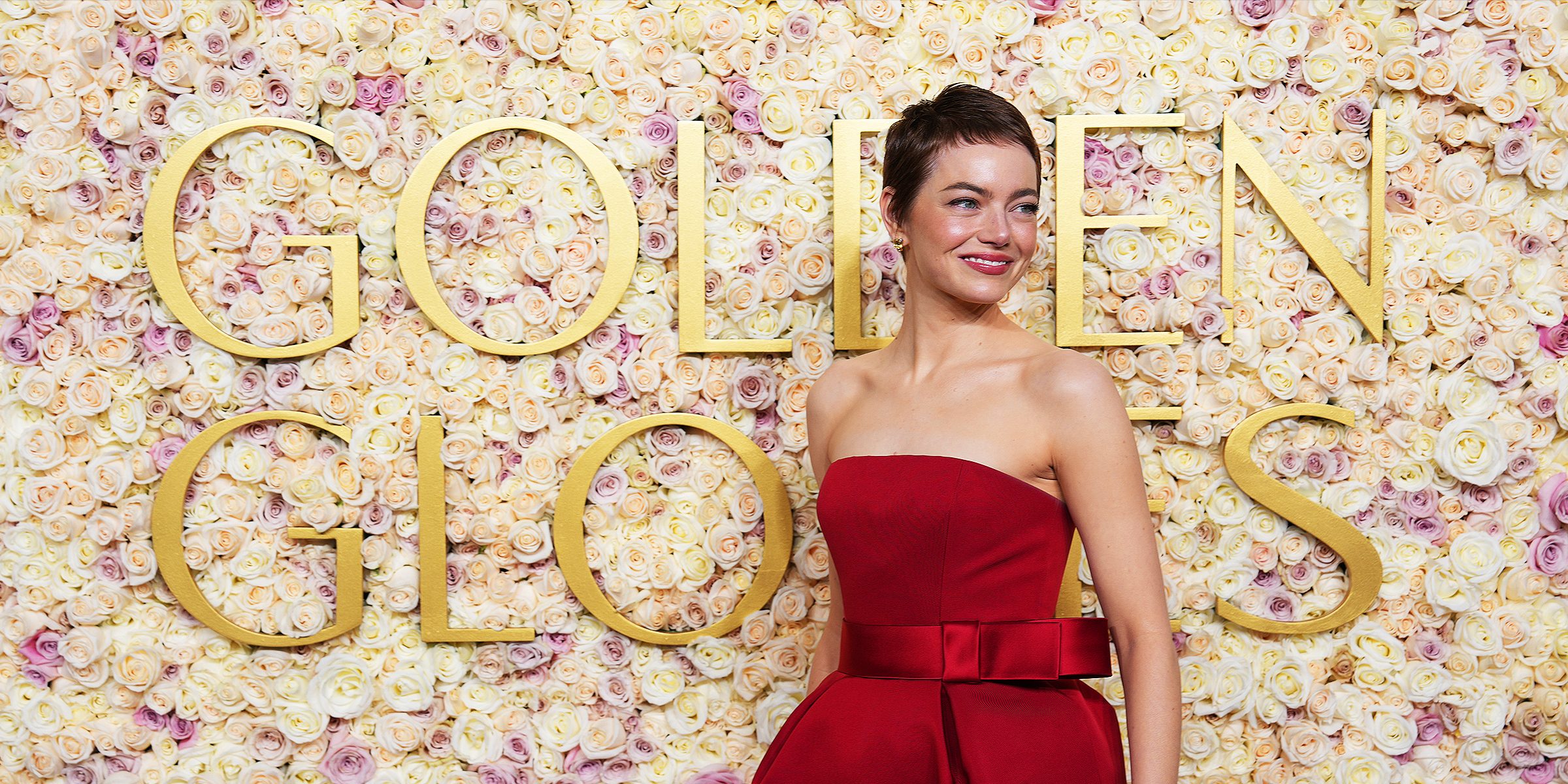 Emma Stone at the 2025 Golden Globe Awards | Source: Getty Images