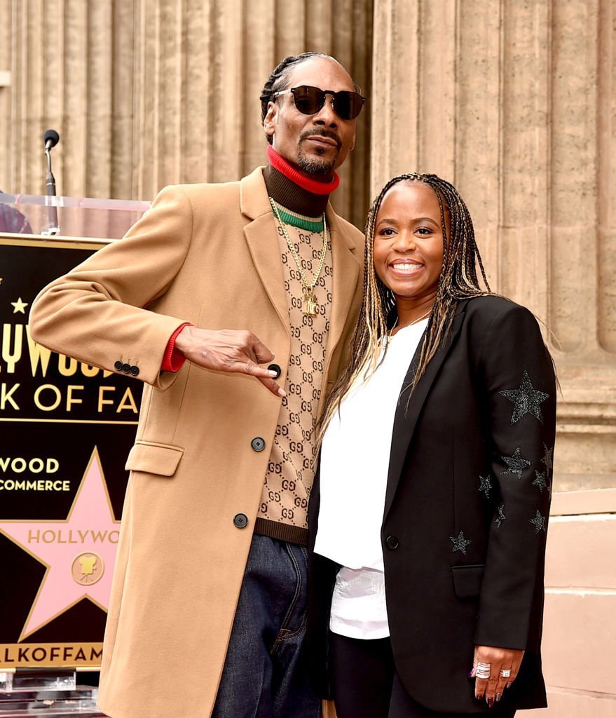 Snoop Dogg, with his wife Shante Broadus, is honored with a star on The Hollywood Walk Of Fame on Hollywood Boulevard | Photo: Getty Images