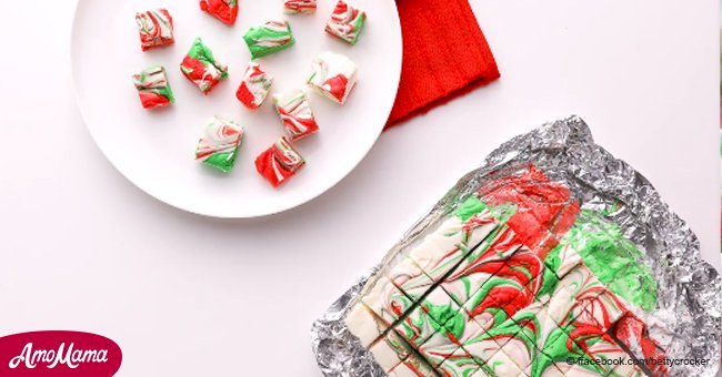 Here's how to make a 3-ingredient Christmas swirl fudge that will add color to your holiday tray