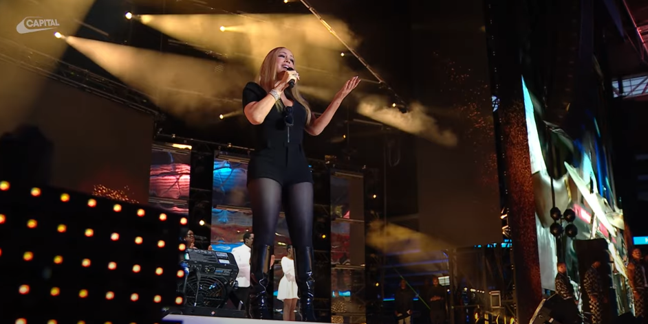 Mariah Carey performing "We Belong Together" at Capital's Summertime Ball on June 15, 2025 | Source: Youtube/Capital FM