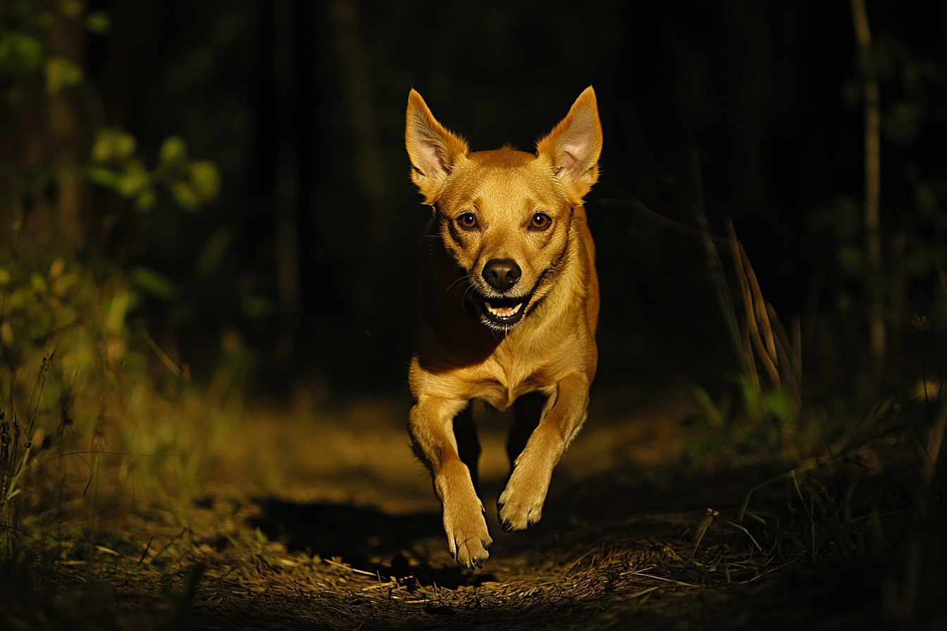 A dog running | Source: Midjourney