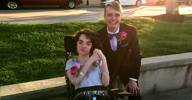 Ellie McCool and Brendan Ritchie posing for a prom picture. │Source: youtube.com/KSDK News