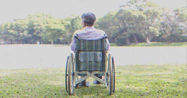Un anciano sentado en una silla de ruedas. | Foto: Shutterstock