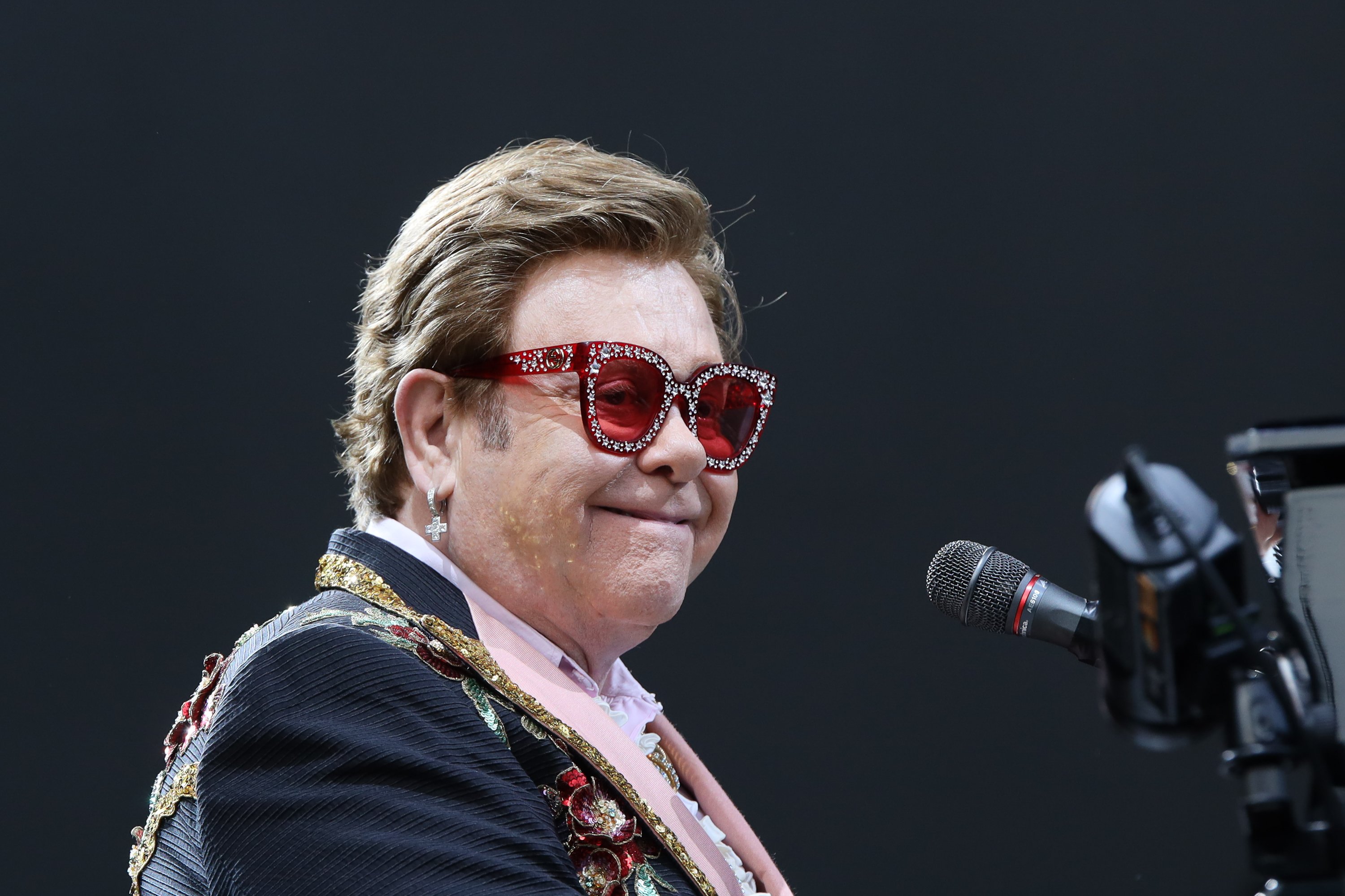 Sir Elton John performing at Mt Smart Stadium right before walking off stage on February 16, 2020 in Auckland, New Zealand | Photo: Dave Simpson/WireImage