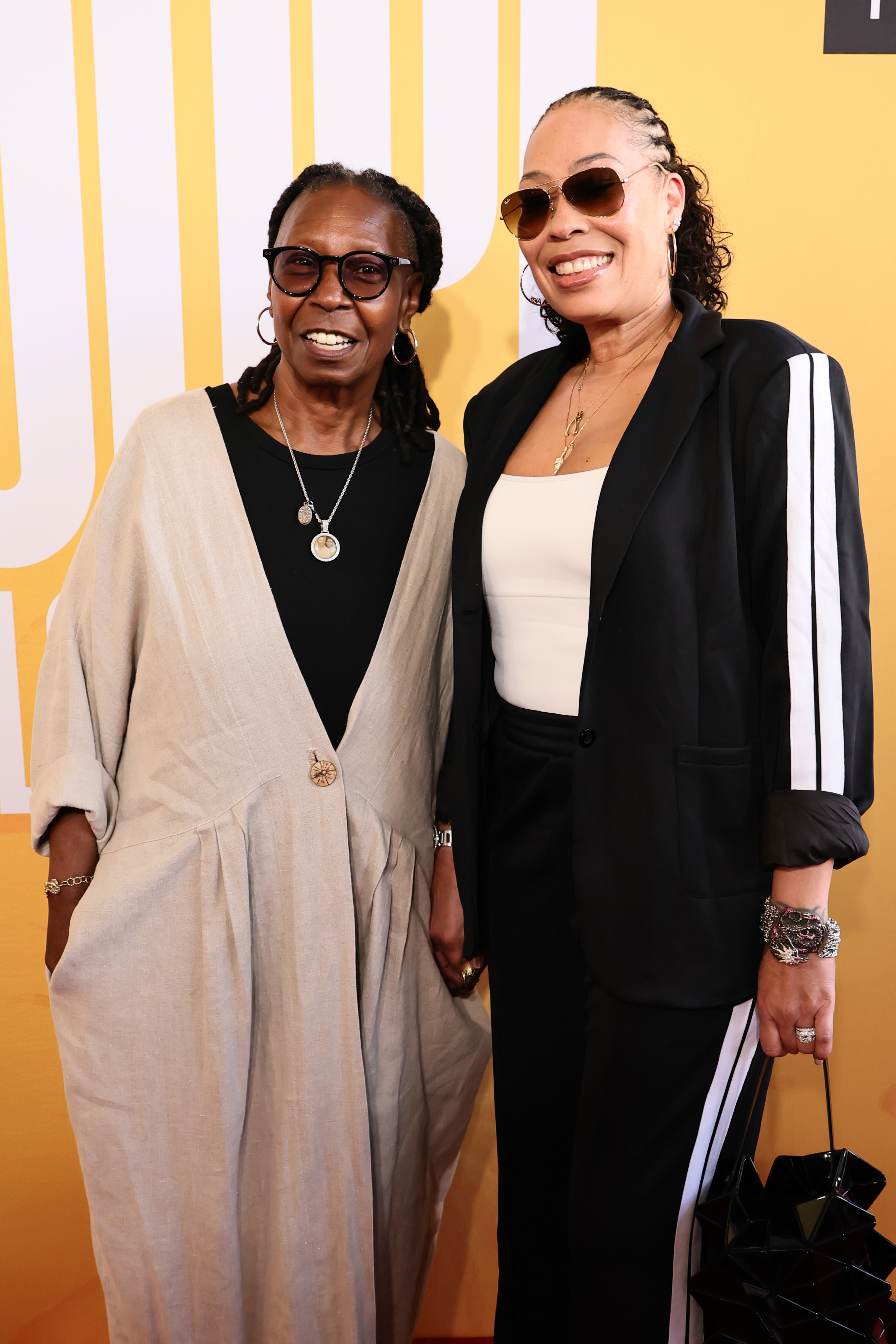 Whoopi Goldberg and her daughter, Alexandrea Martin Dean, pose together at the opening night of "The Whoopi Monologues" in New York City on July 13, 2026. | Source: Getty Images