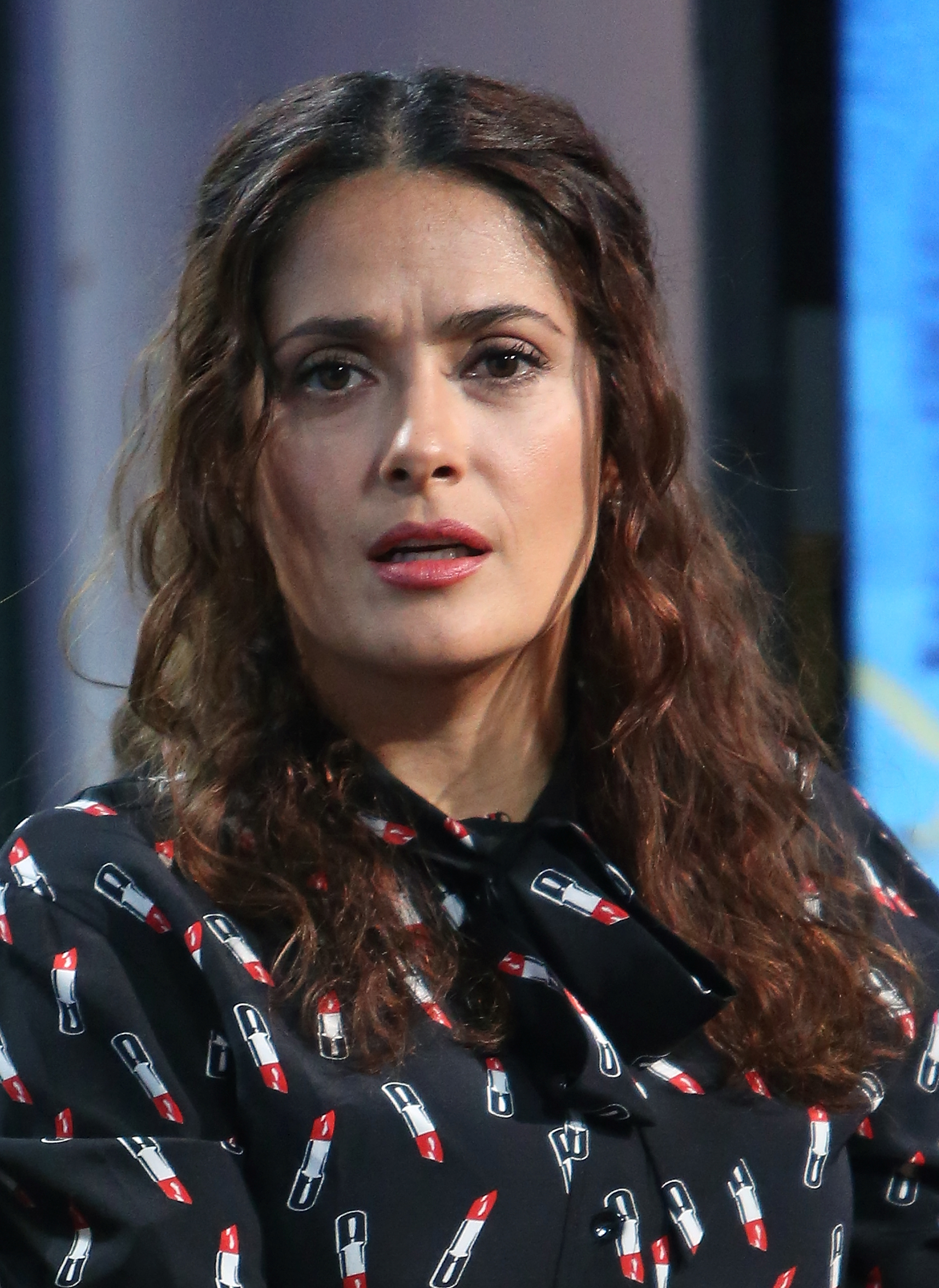 Salma Hayek at AOL BUILD Speaker Series: "Kahlil Gibran's The Prophet" in New York City on August 6, 2015 | Source: Getty Images