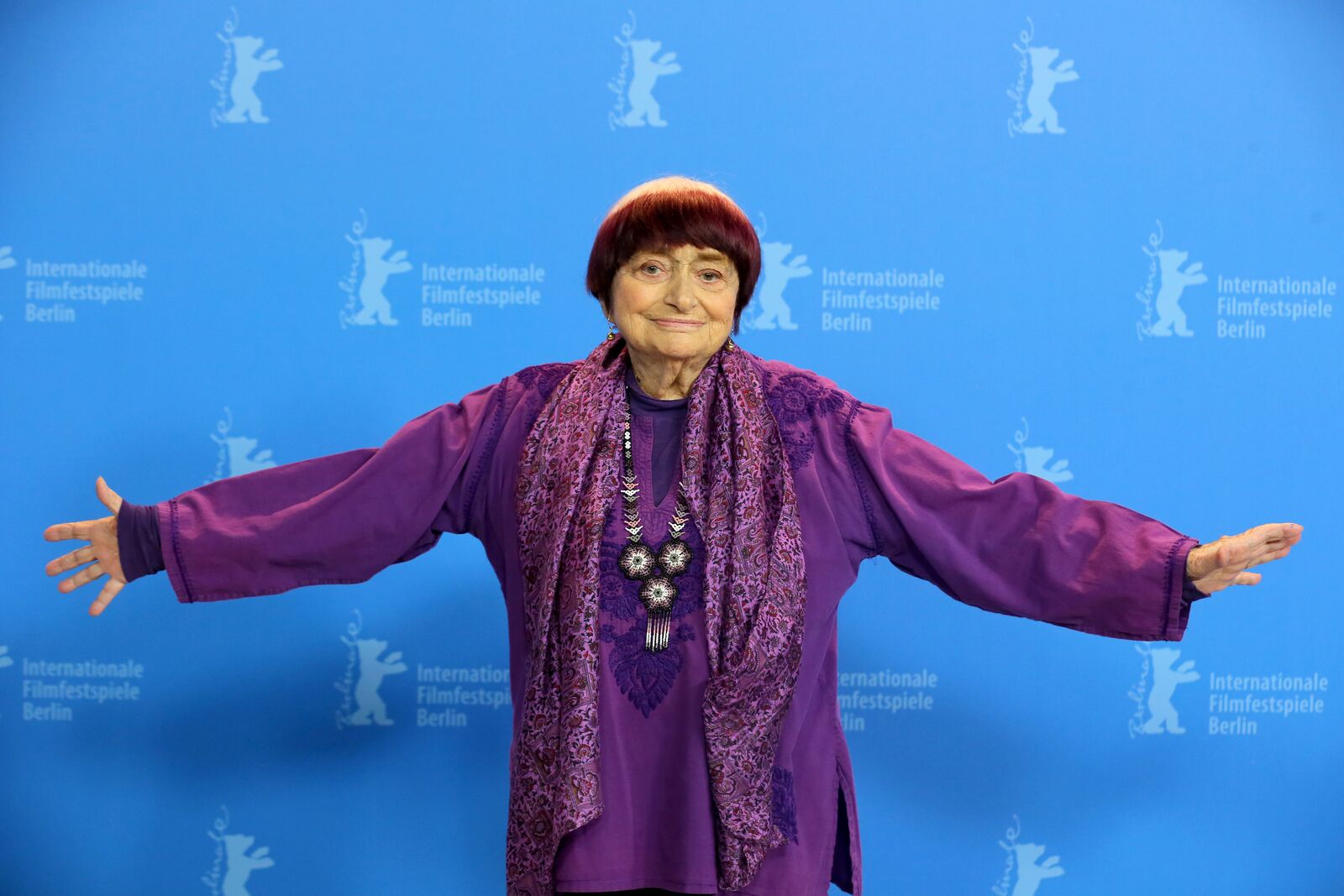 Agnes Varda au Grand Hyatt Hotel le 13 février 2019 à Berlin, Allemagne. | Photo : Getty Images