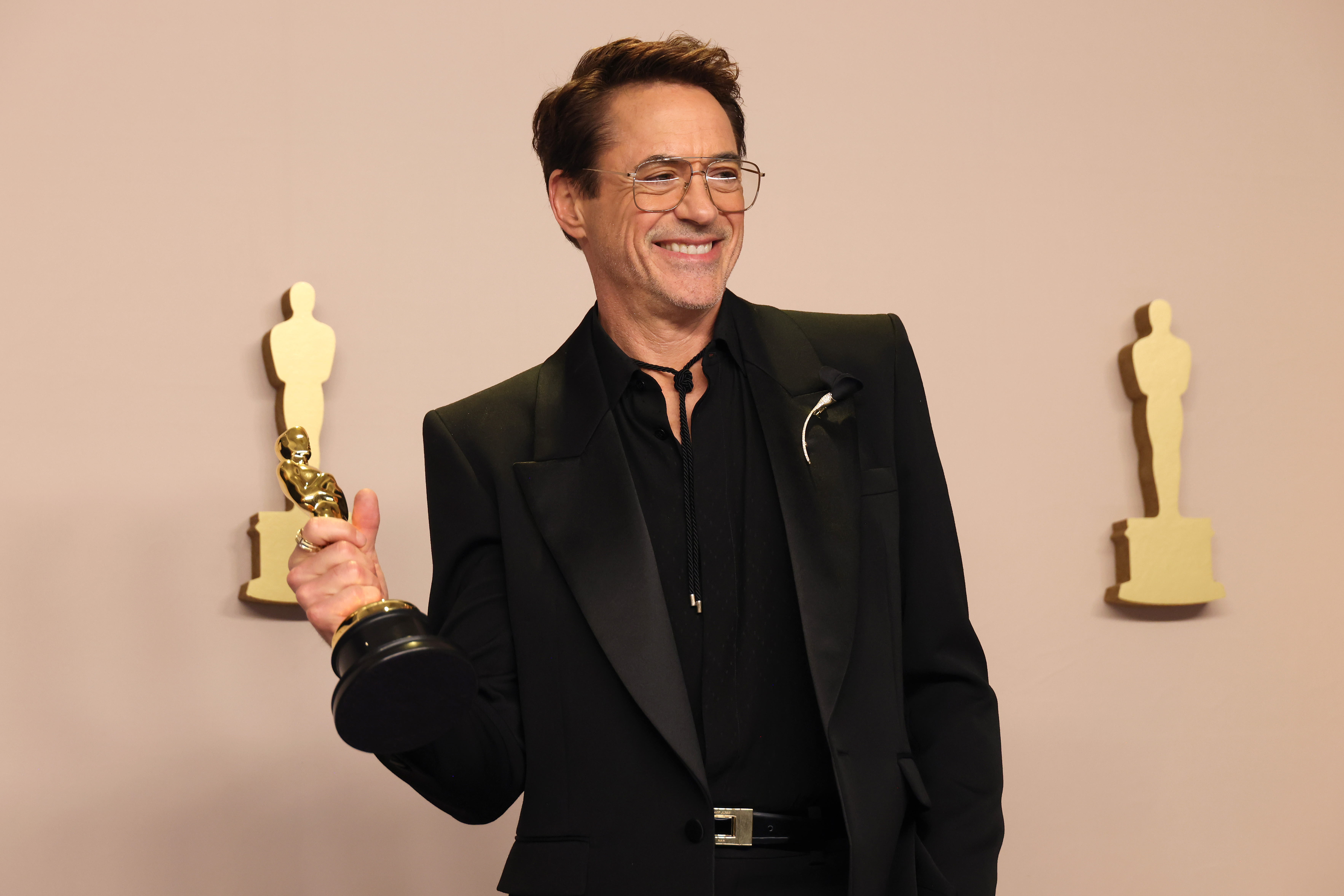 Robert Downey Jr. poses in the press room during the 96th Annual Academy Awards on March 10, 2024 in Beverly Hills, California | Source: Getty Images