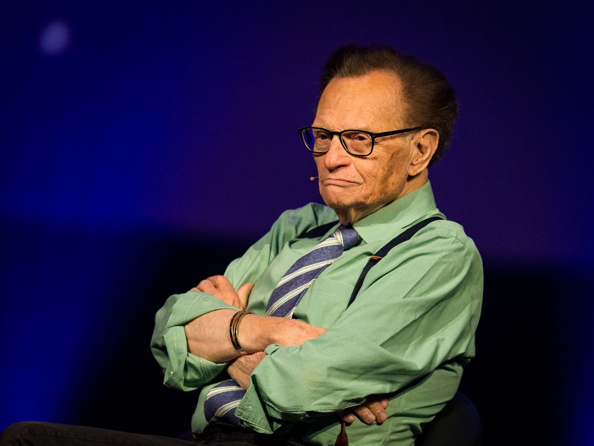 Larry King participates on a discussion on fake news in the media during the Starmus Festival  | Getty Images