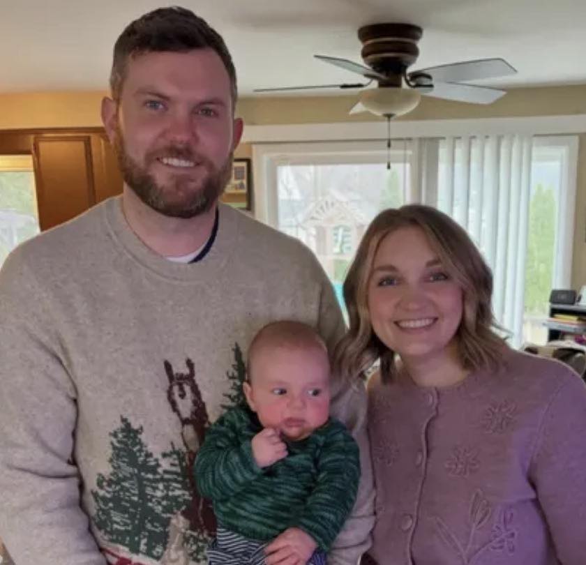 Jake, Kelly, and Noah Carpenter from post dated March 8, 2026 | Source: Facebook/Brenda Robinson Adam