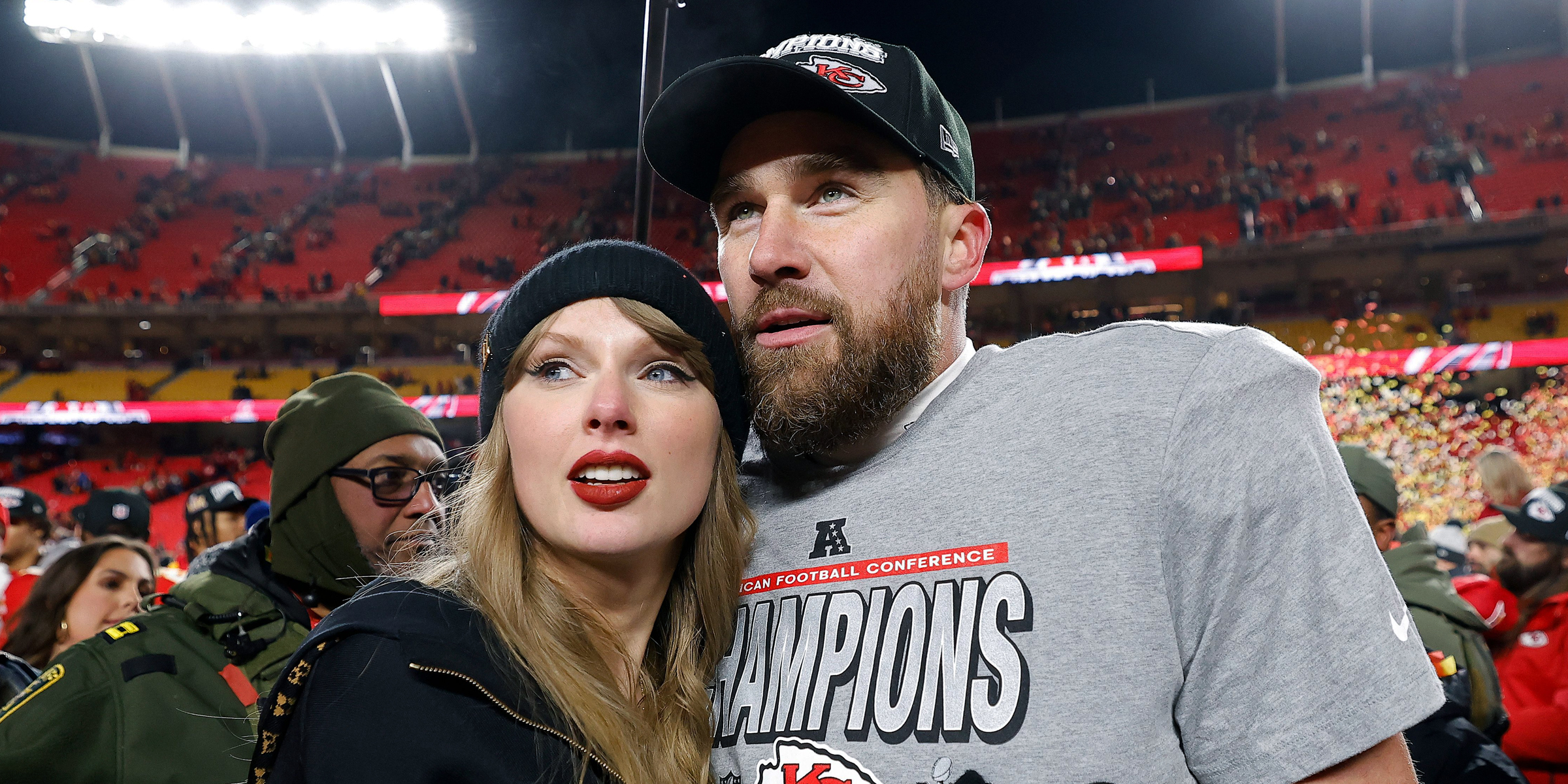 Taylor Swift and Travis Kelce | Source: Getty Images