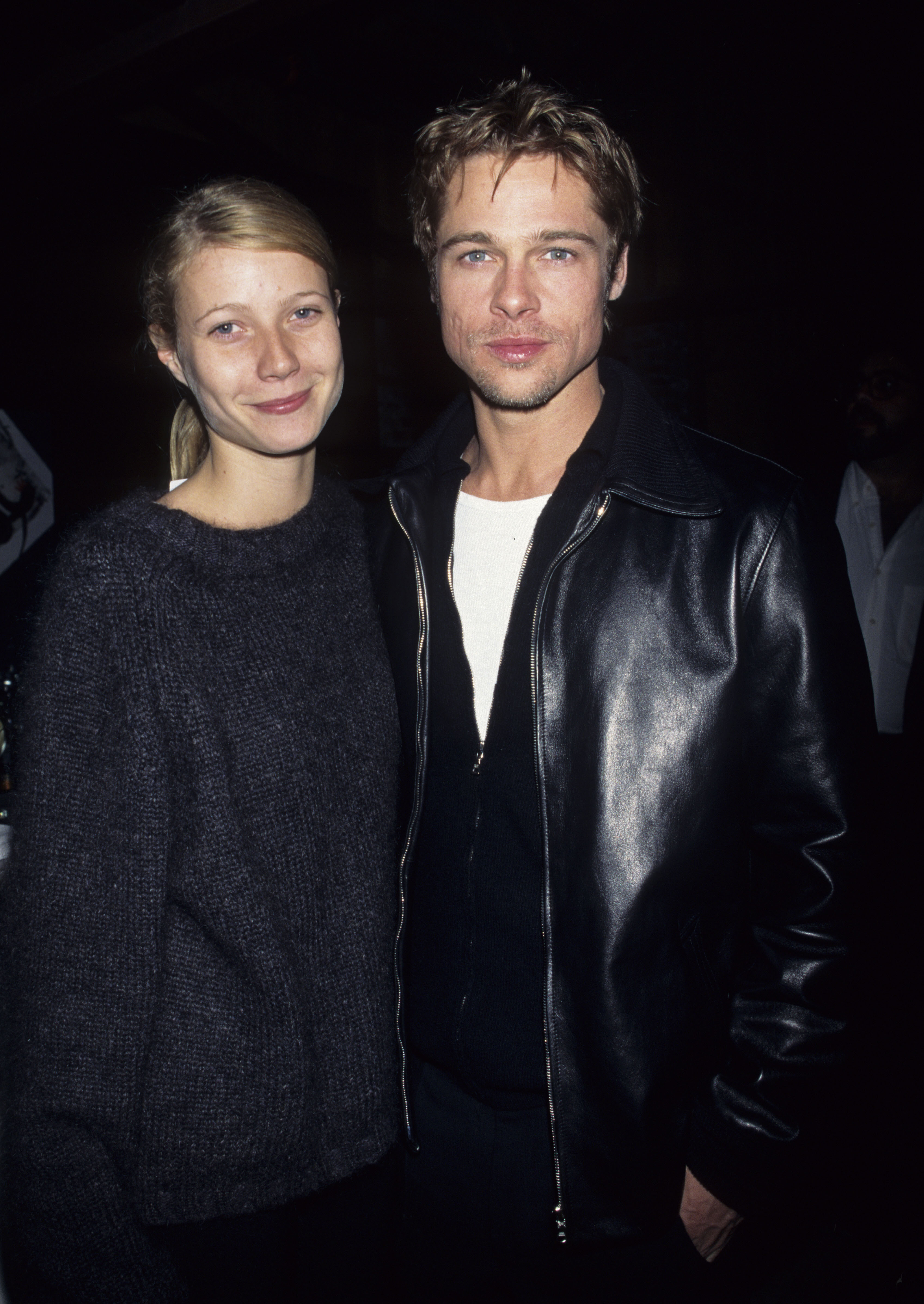 Gwyneth Paltrow and Brad Pitt at David Bowie's after-show party in an undated photo | Source: Getty Images