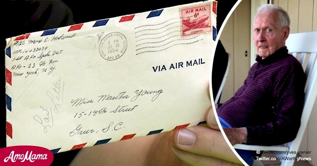 Walmart employees found a 4-page love letter on the floor written by a veteran in 1954 