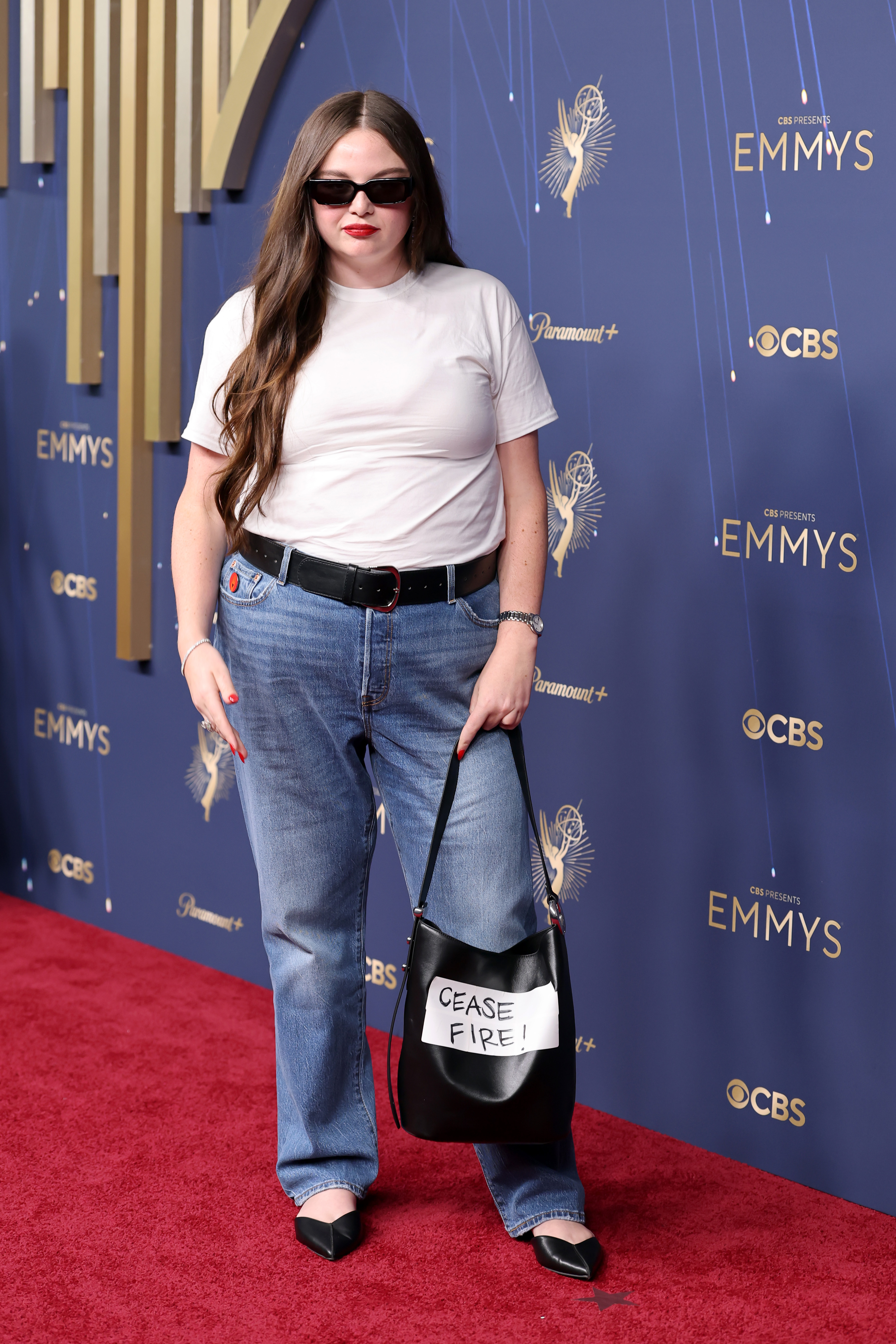 Megan Stalter attends the 77th Primetime Emmy Awards in Los Angeles, California | Source: Getty Images