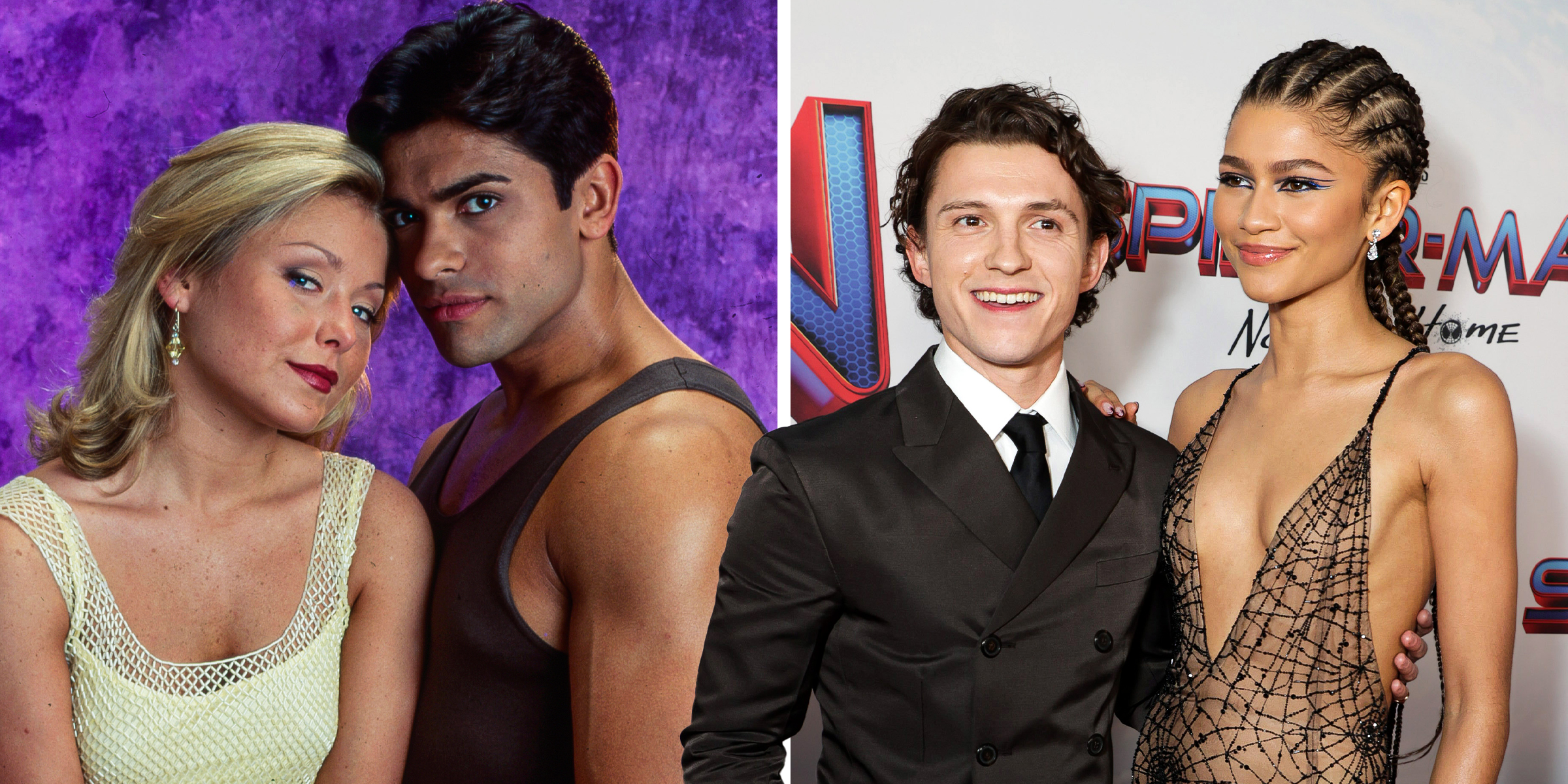 Kelly Ripa and Mark Consuelos | Tom Holland and Zendaya | Source: Getty Images