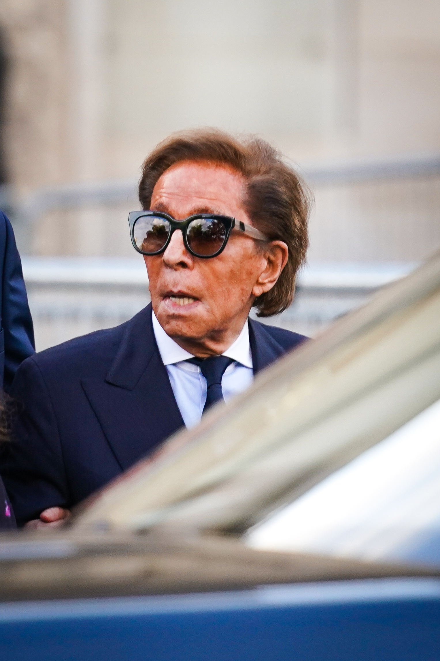 Valentino Garavani at Paris Fashion Week during the "Karl for Ever" tribute in Paris, on June 20, 2019 | Source: Getty Images
