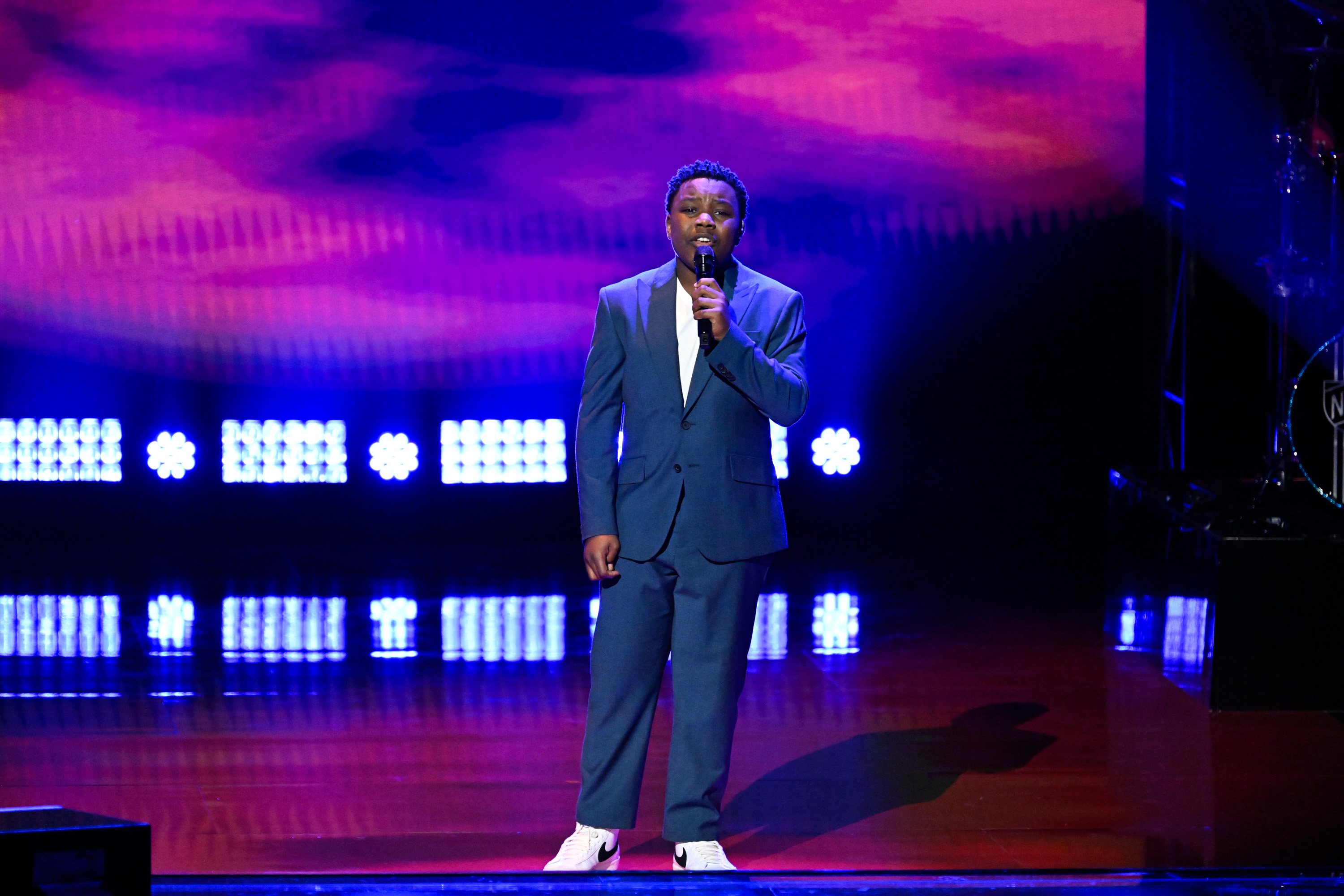 Jaukeem Fortson on "The Voice"'s "The Playoffs Part 3" season 26 on September 25, 2024 | Source: Getty Images