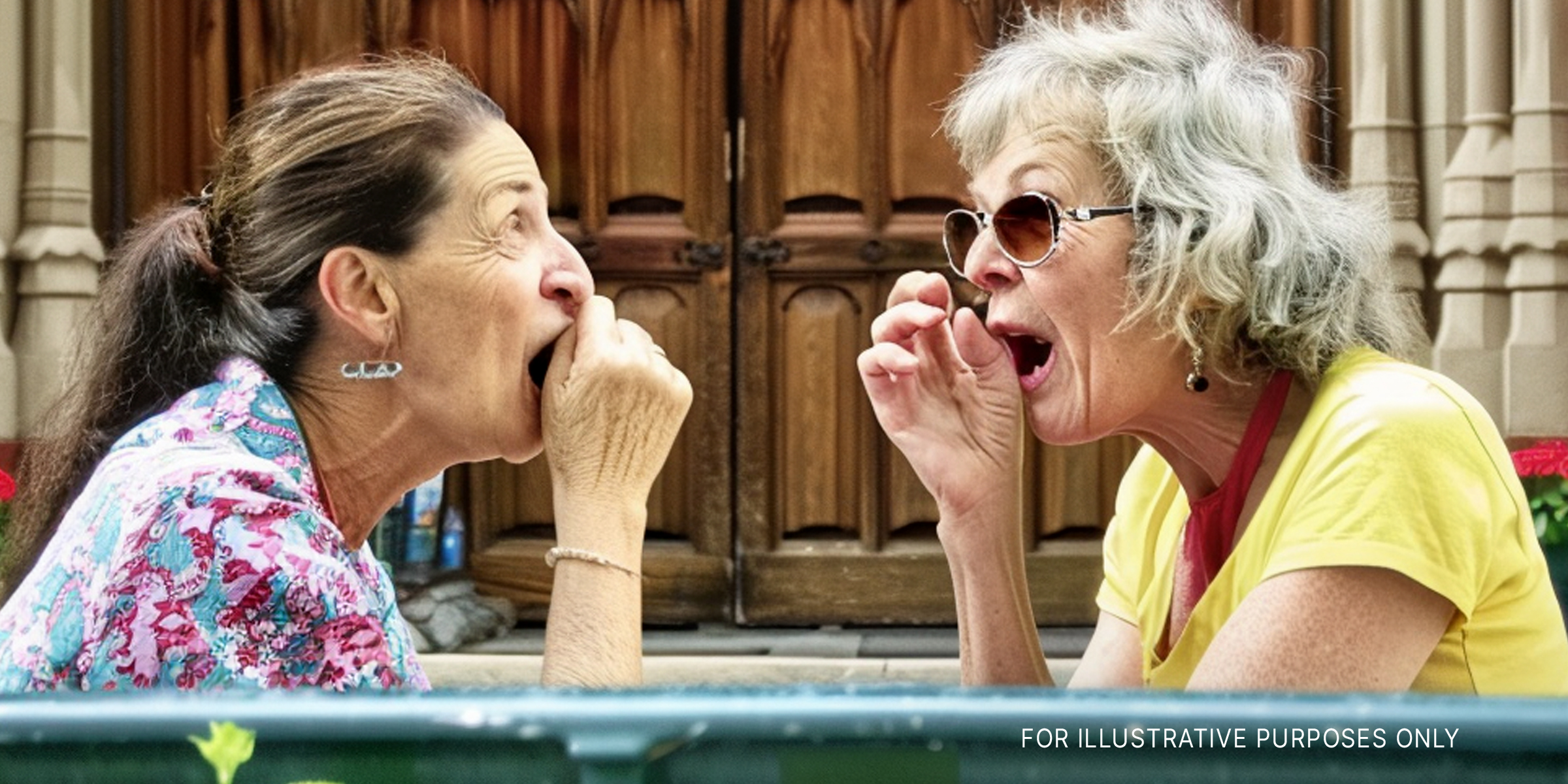 Two older women gossiping | Source: Amomama