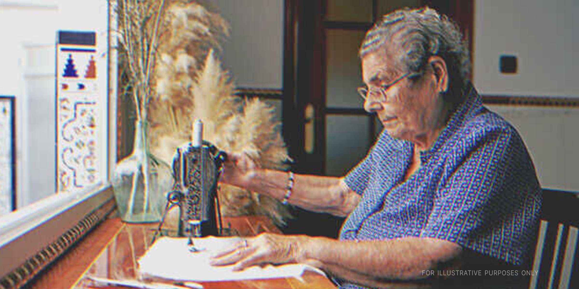 Old Woman Using A Sewing Machine. | Source: Getty Images