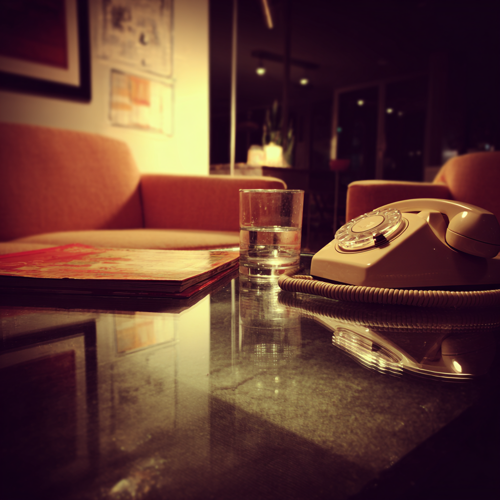 A pink phone on a table | Source: Midjourney