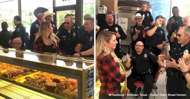 Police department steals the show with their epic lip-sync challenge in a donut shop