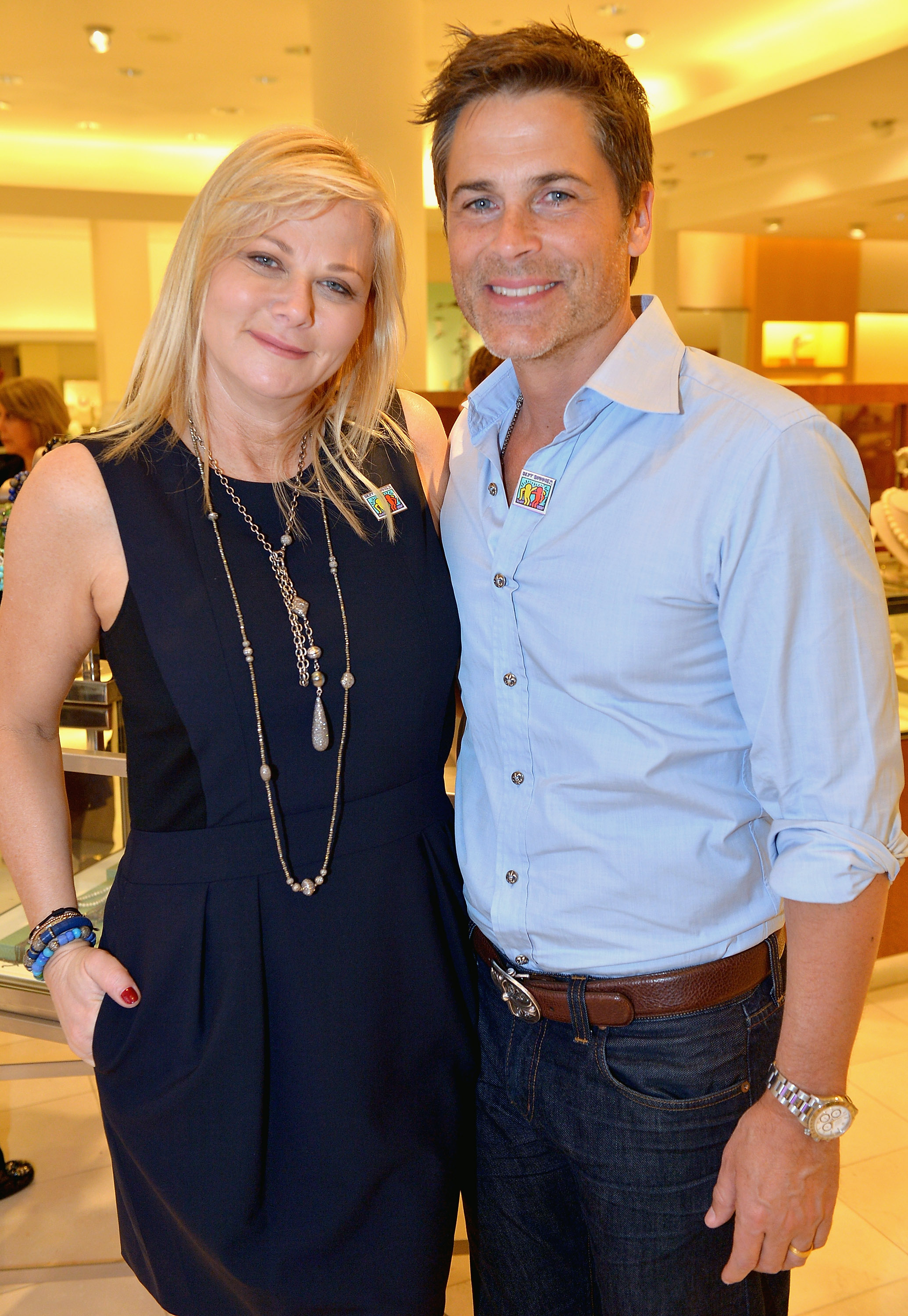 Rob Lowe and Sheryl Berkoff at the Sheryl Lowe Jewelry Design event in 2013 | Source: Getty Images