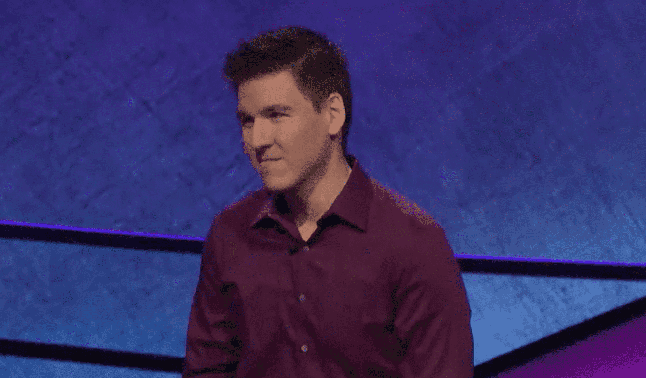  James Holzhauer during the "Jeopardy!" show. | Source: Twitter/Jeopardy!