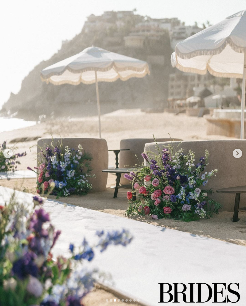 Beach decor at Greg Mathis Jr. and Elliott Cooper's wedding posted on October 24, 2024 | Source: Instagram/brides