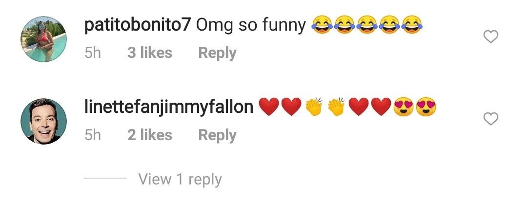 Screenshot of comments on Jimmy Kimmel's Instagram post. | Source: Instagram/FallonTonight