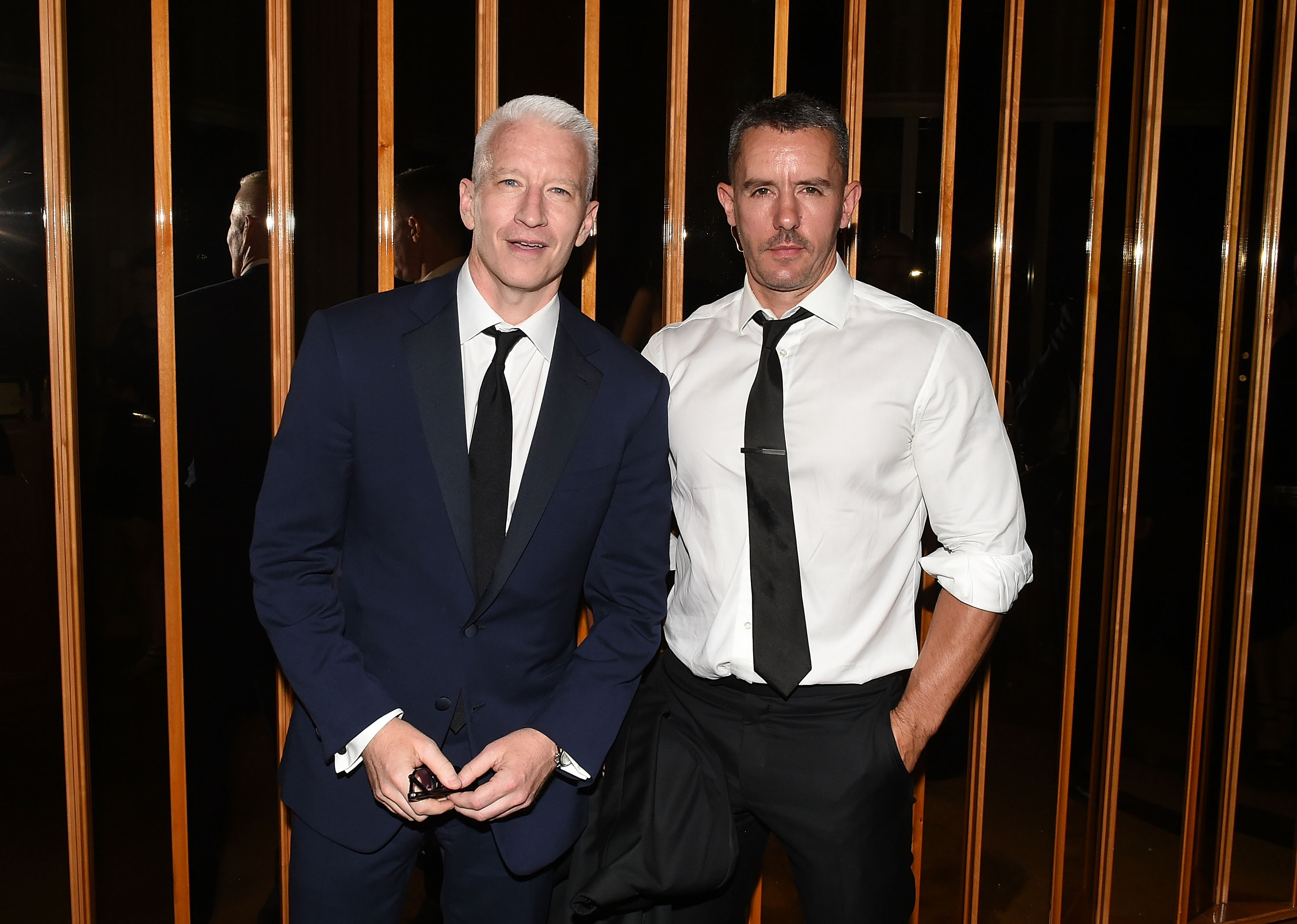 Anderson Cooper and Benjamin Maisani at the amfAR Inspiration Gala afterparty in New York City on June 16, 2015. | Source: Getty Images